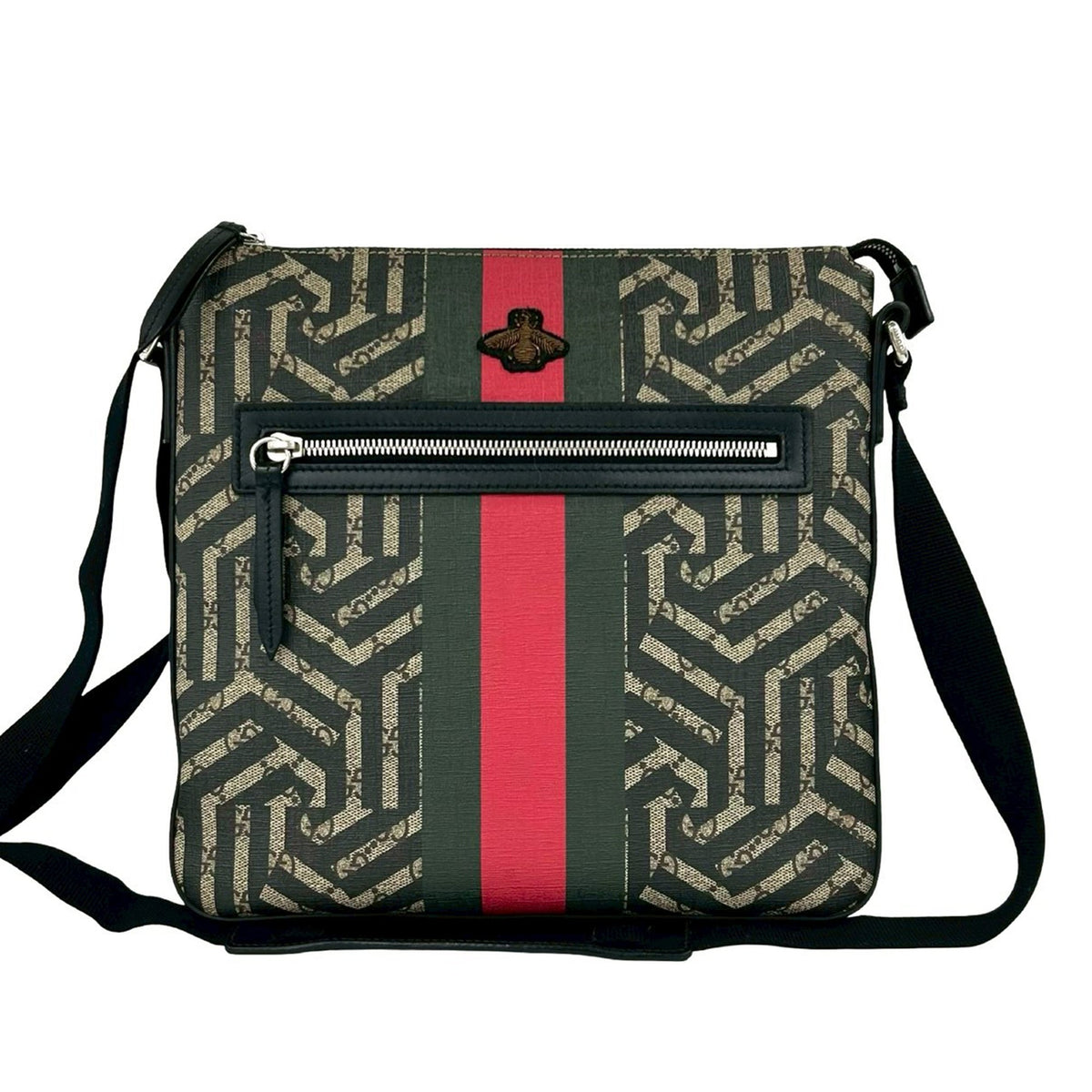 Gucci GG Supreme Caleido Web Bee Crossbody
