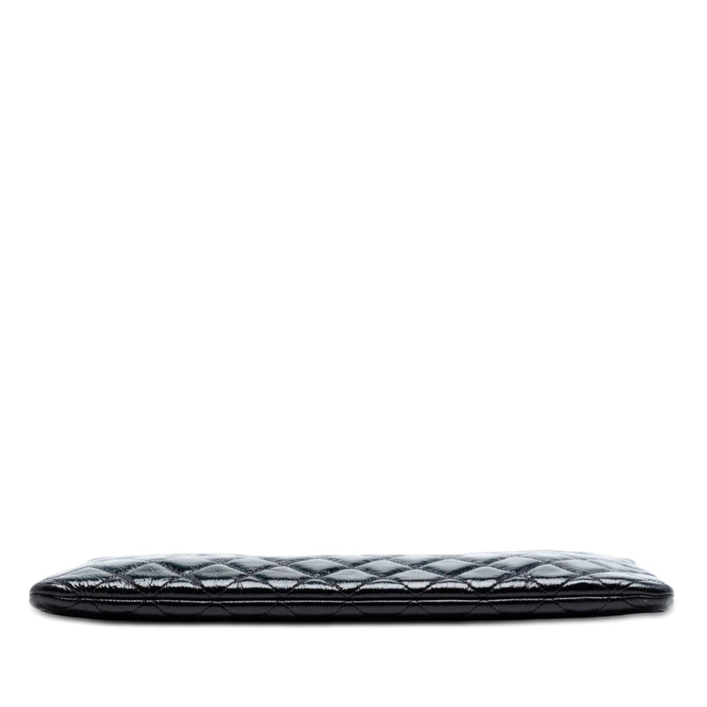 Chanel Large Quilted Patent O Case Clutch