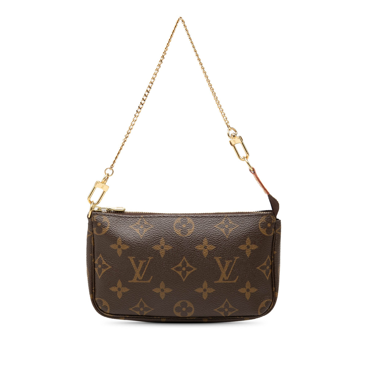 Louis Vuitton Monogram Mini Pochette Accessoires — Brown
