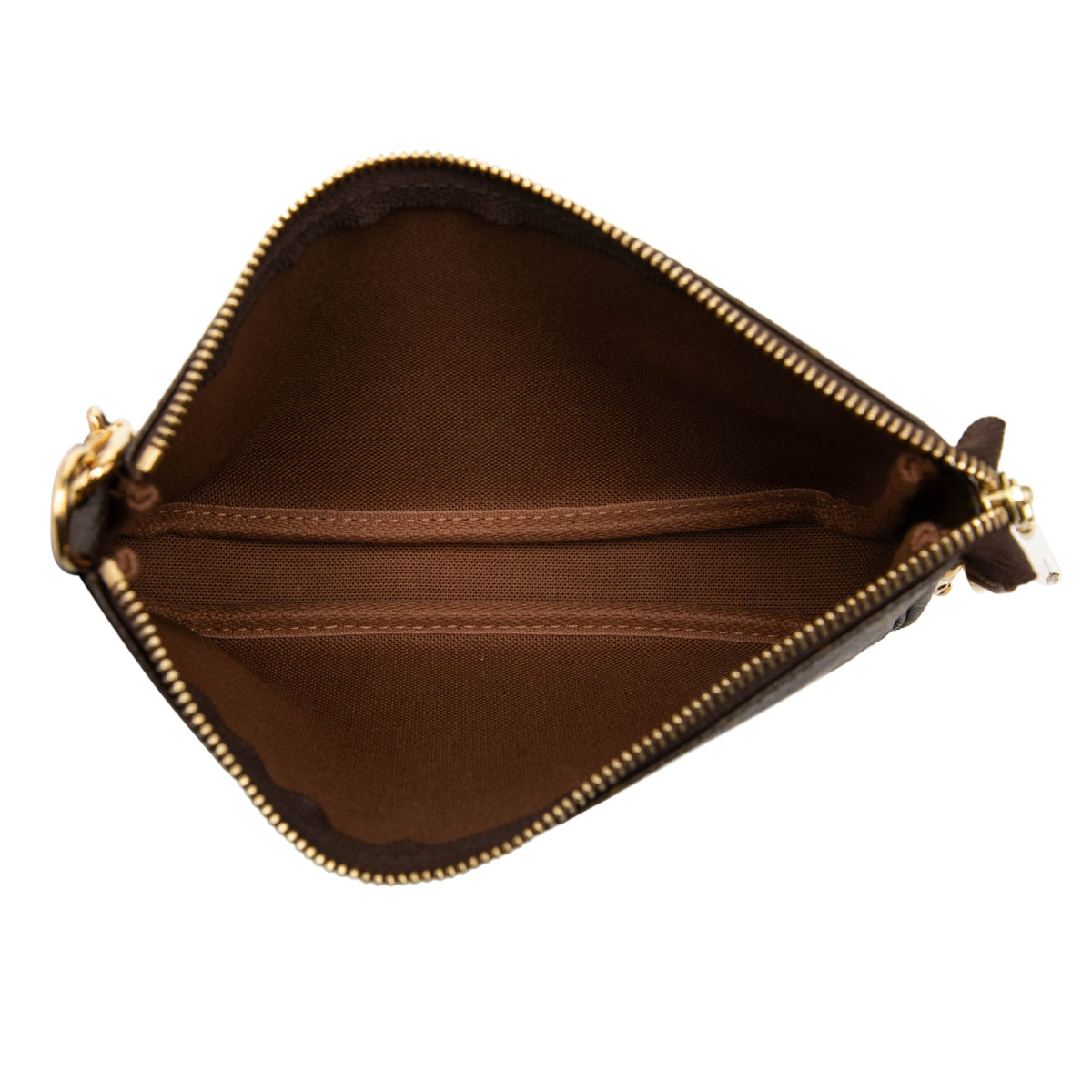 Louis Vuitton Monogram Mini Pochette Accessoires — Brown