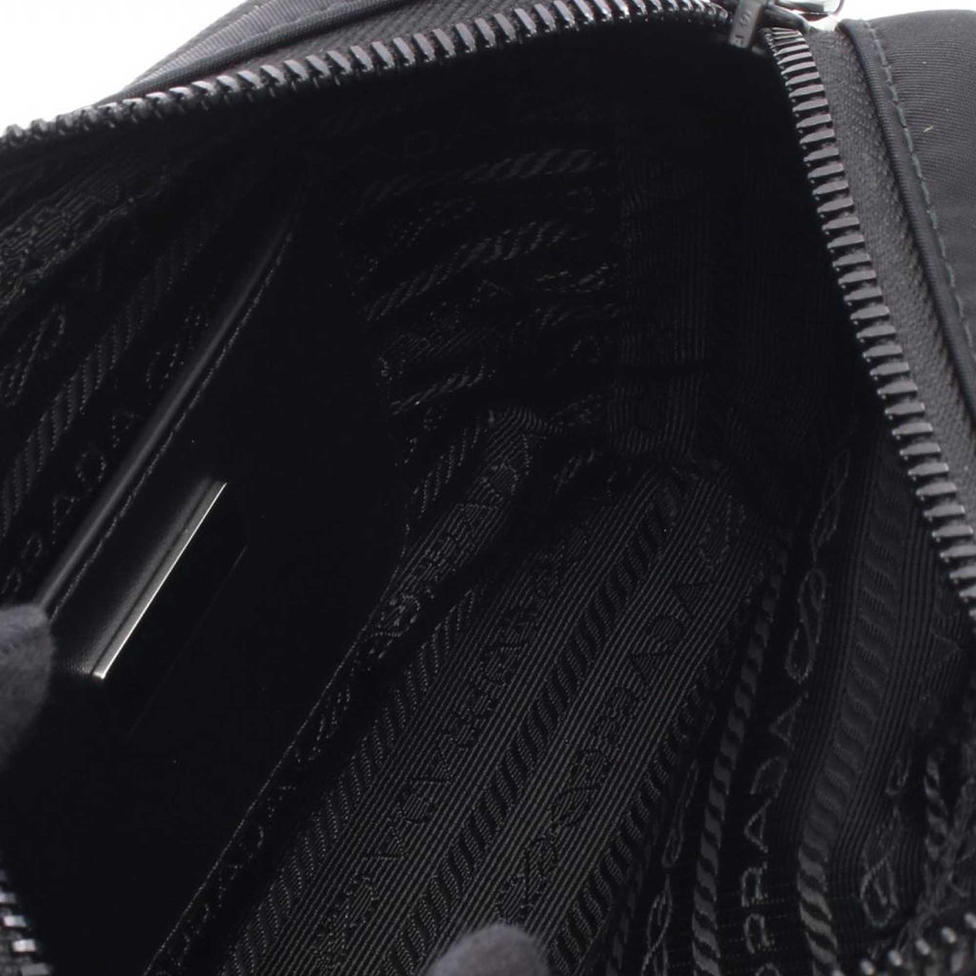 Prada Saffiano Trimmed Tessuto Crossbody