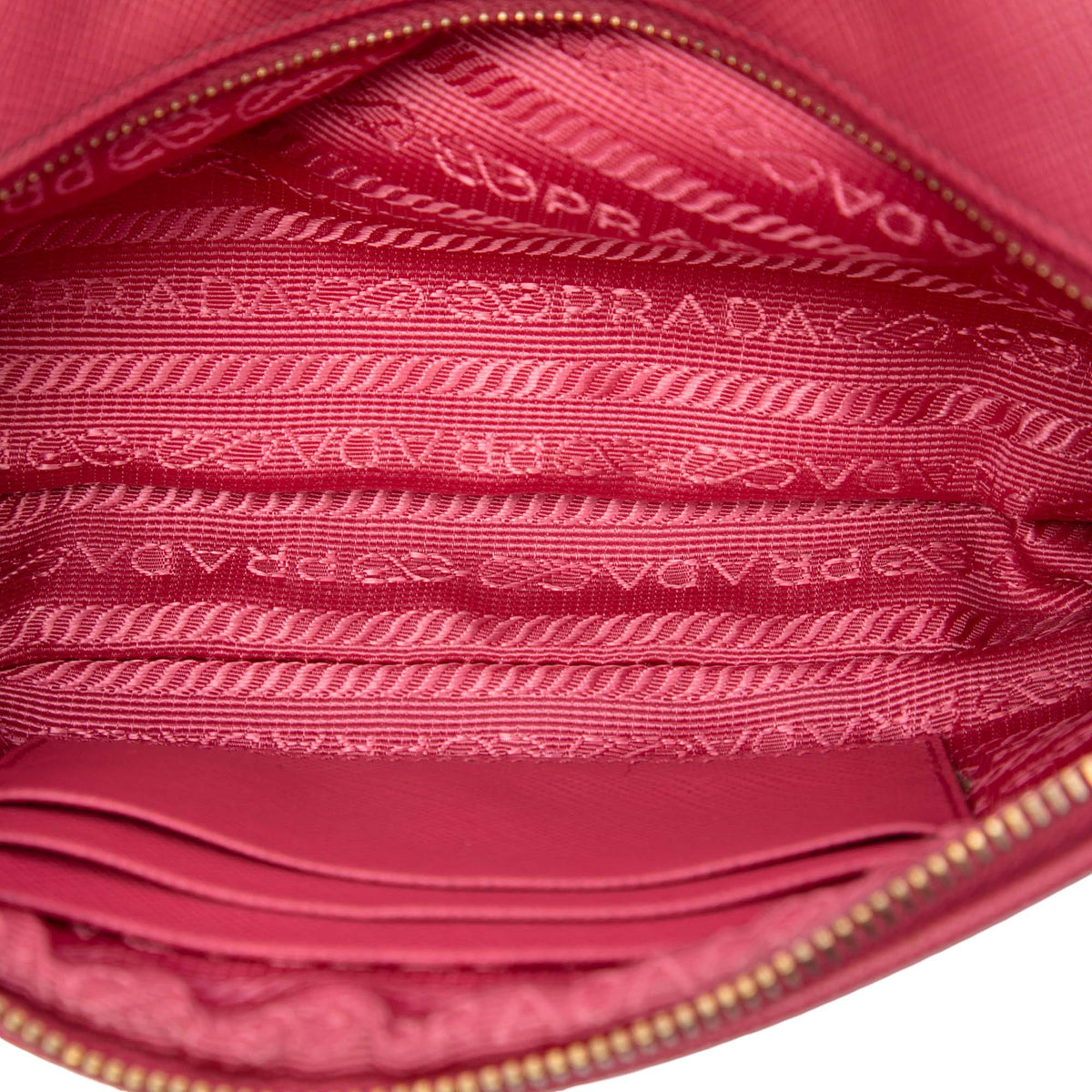 Prada Mini Saffiano Double Zip Camera Bag