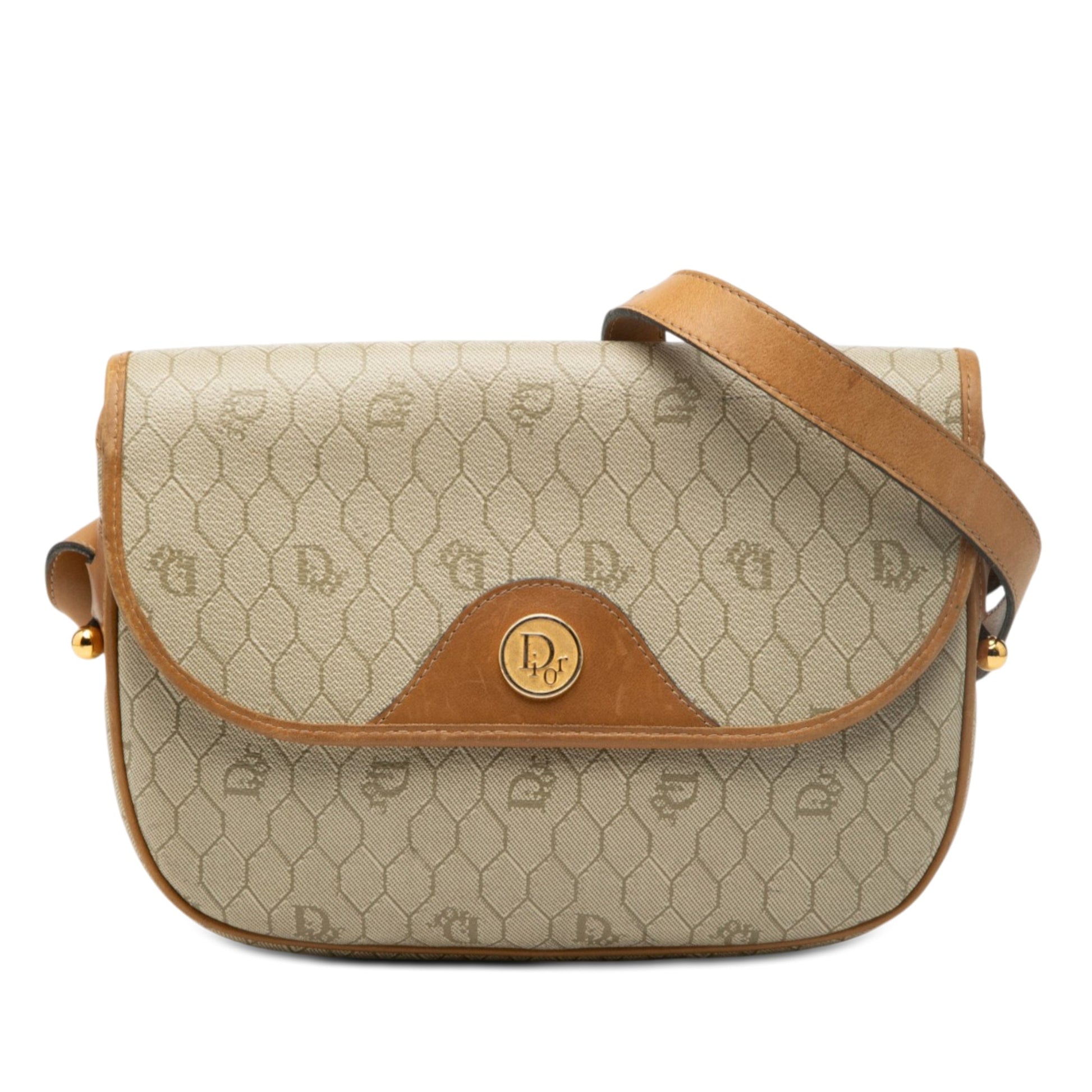 Honeycomb Coated Canvas Crossbody