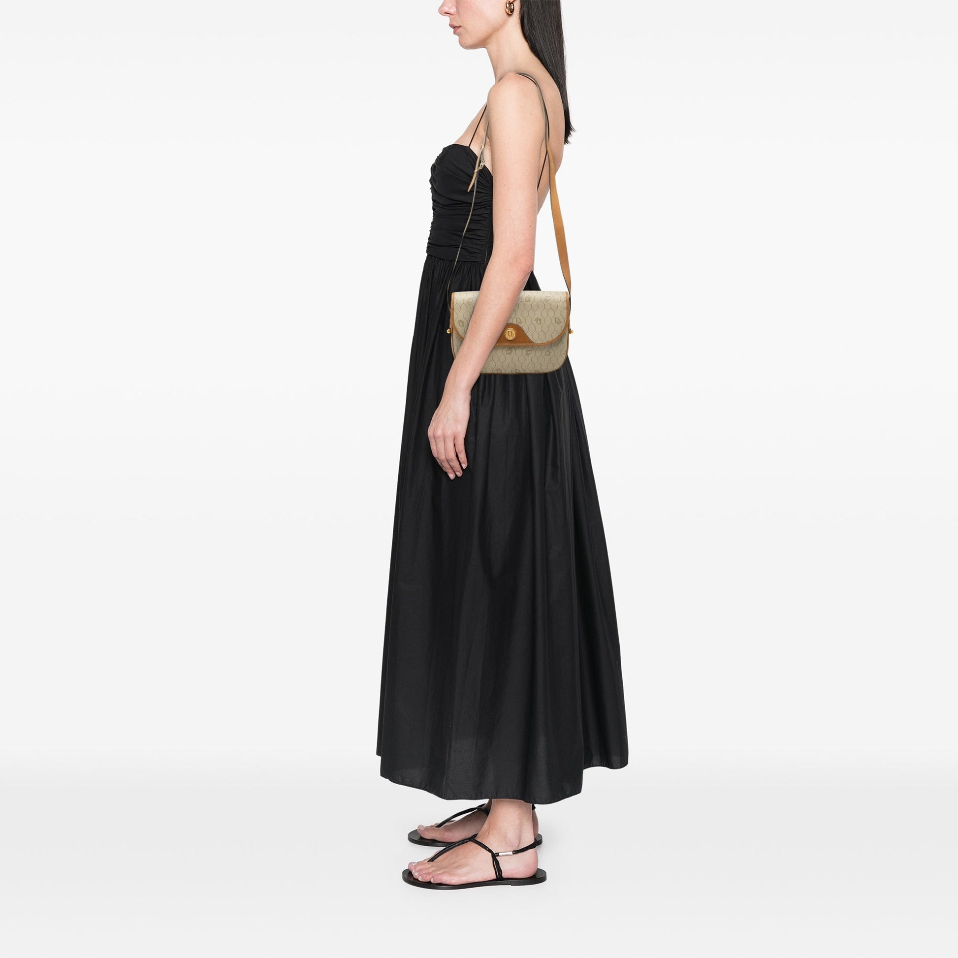 Honeycomb Coated Canvas Crossbody