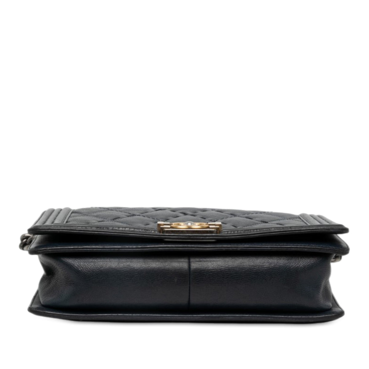 Chanel Medium Quilted Calfskin Wild Stitch Boy Flap — Black