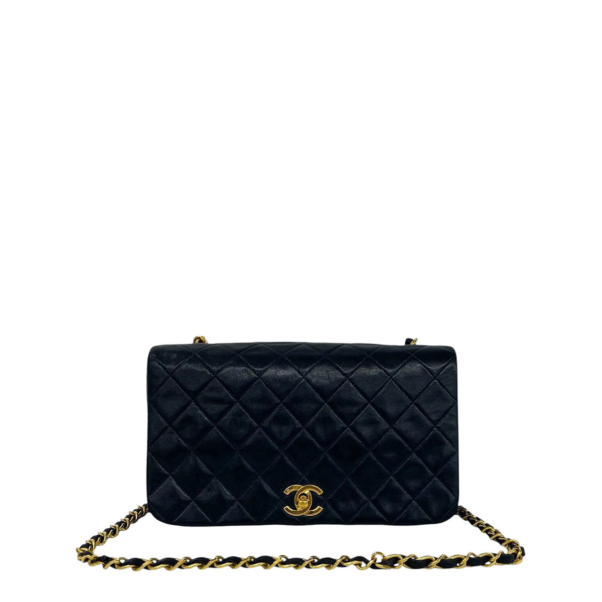 Chanel CC Quilted Lambskin Single Flap