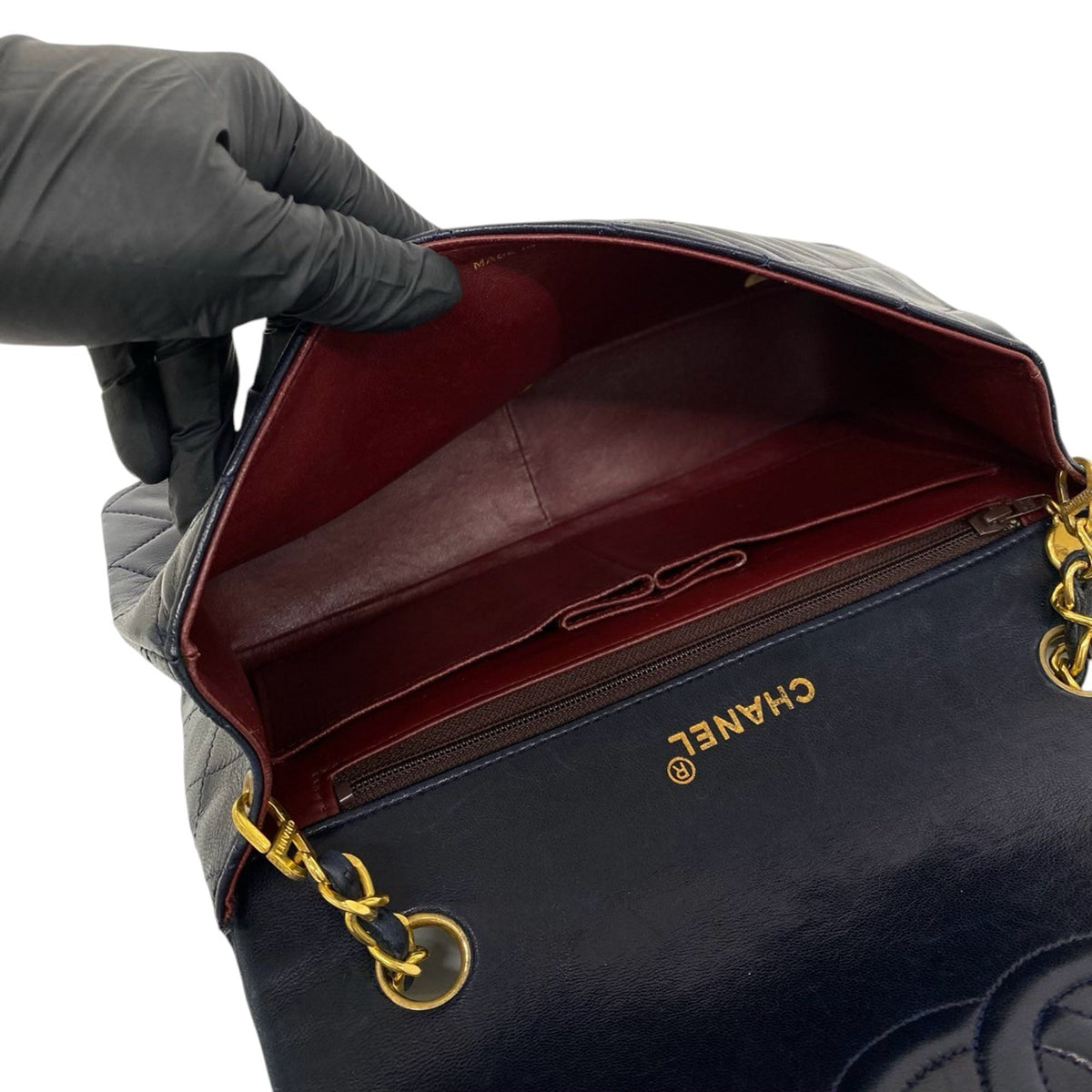 Chanel CC Quilted Lambskin Single Flap