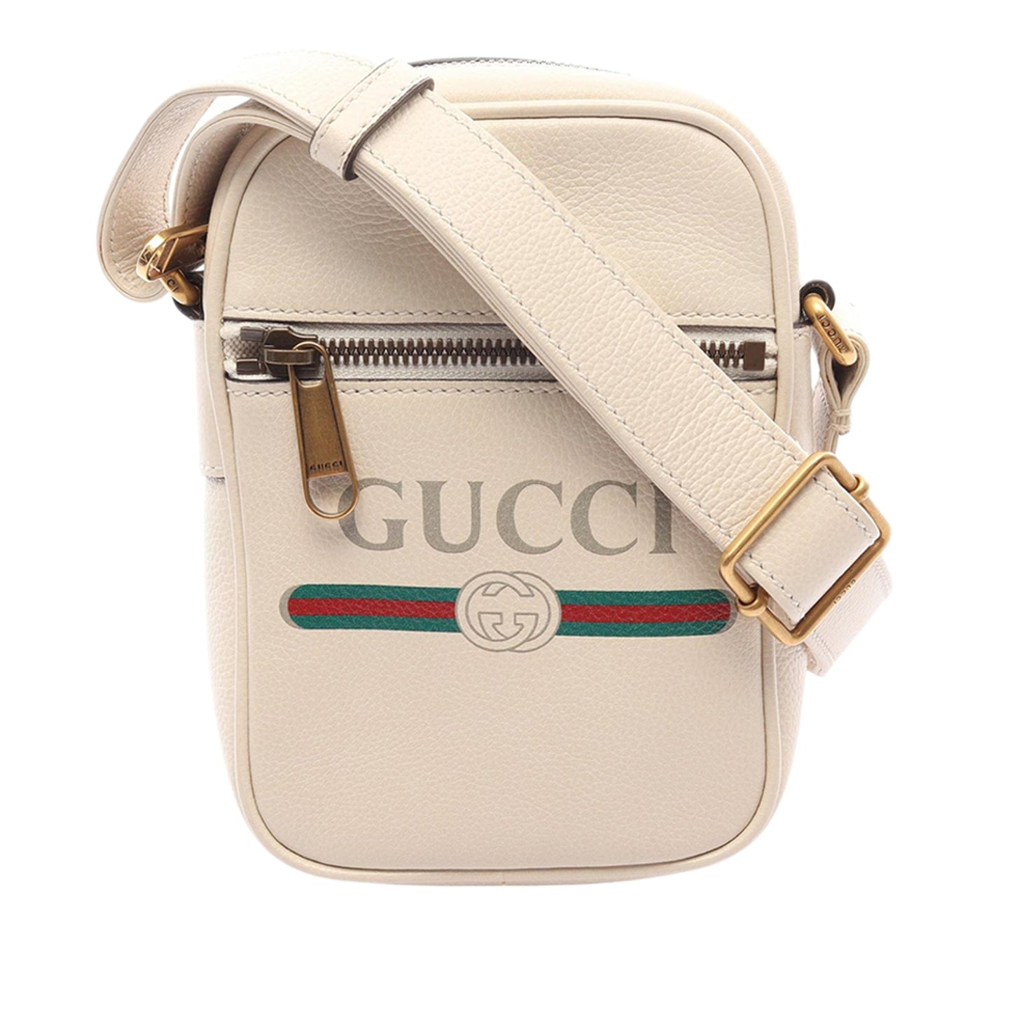 Gucci Mini Grained Calfskin Logo Crossbody