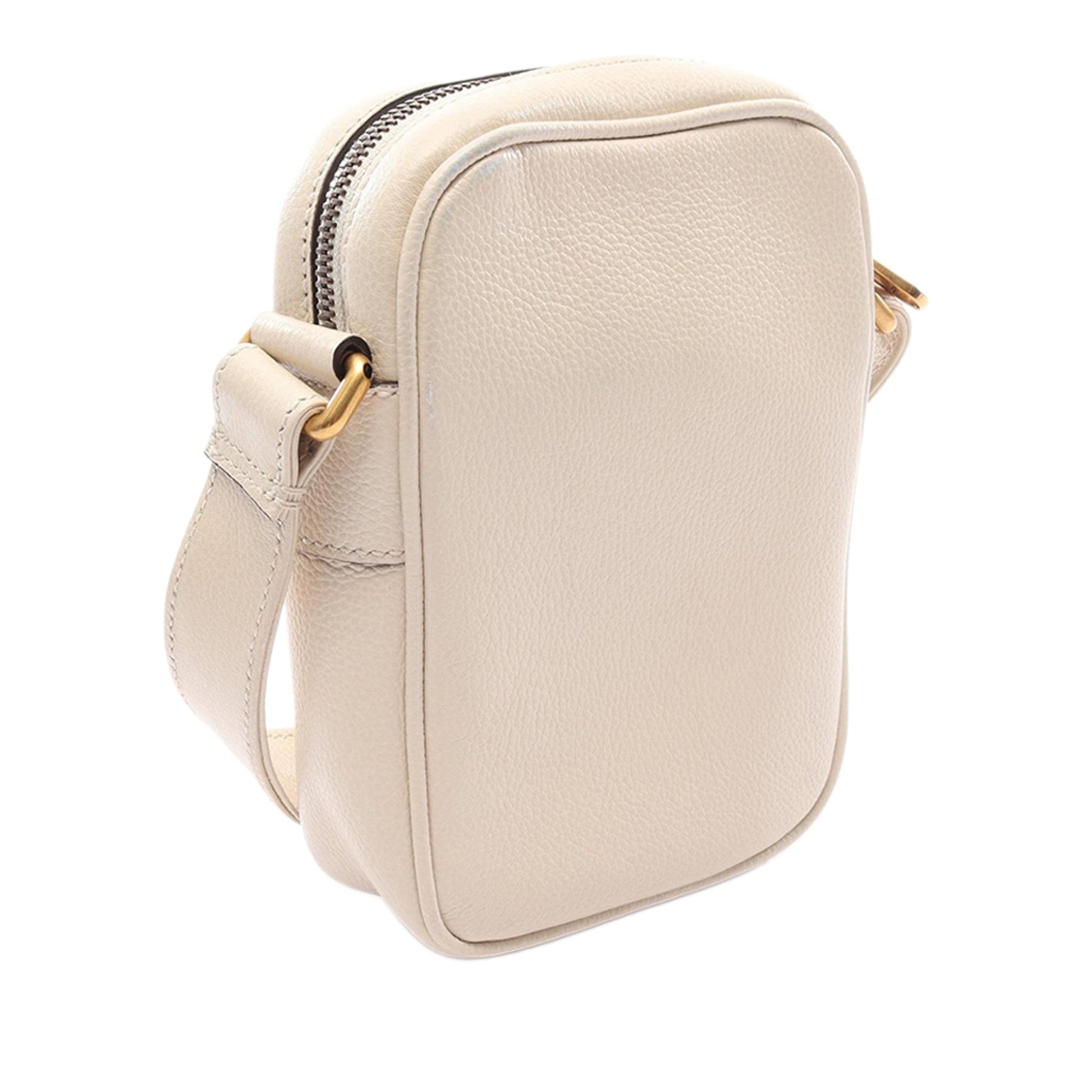 Gucci Mini Grained Calfskin Logo Crossbody