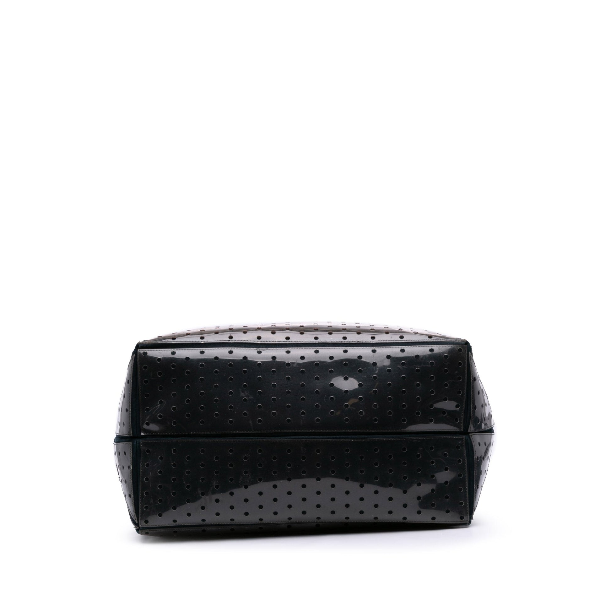 Chanel CC Quilted Cotton and PVC Punching Tote