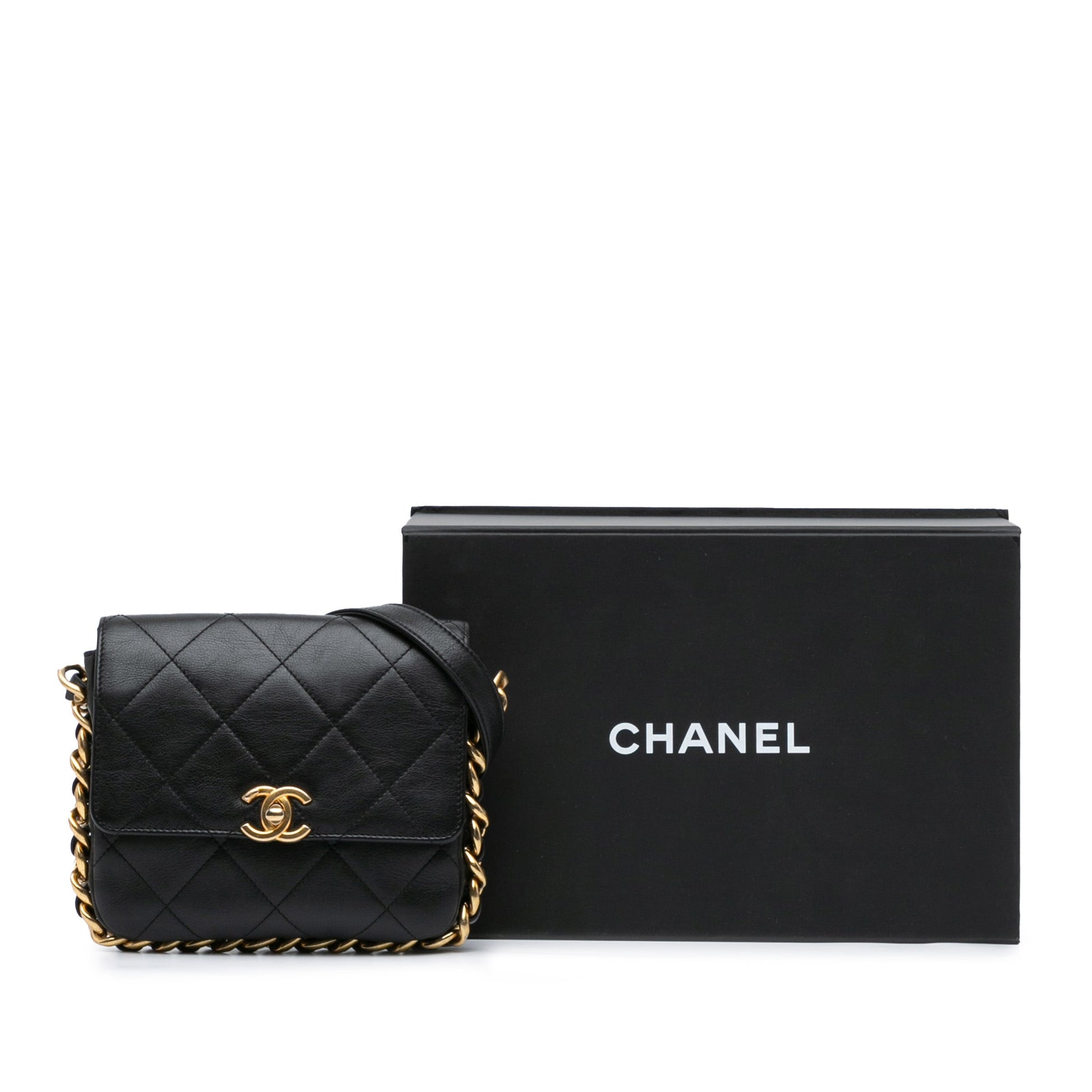 Chanel Small Quilted Calfskin Framing Chain Flap