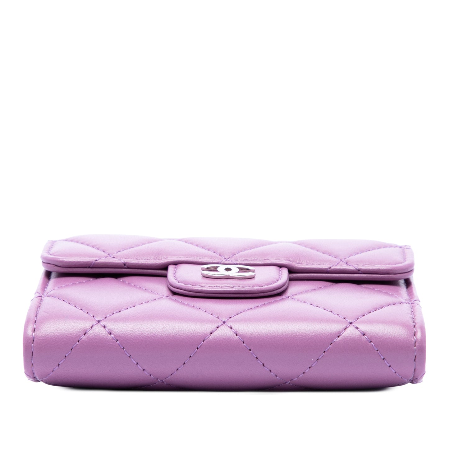 Chanel CC Quilted Lambskin Flap Card Holder on Chain