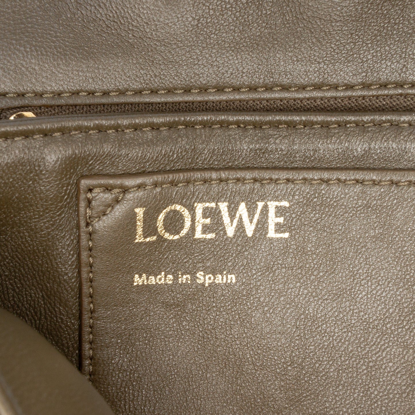 LOEWE Shiny Lambskin Goya Puffer Bag