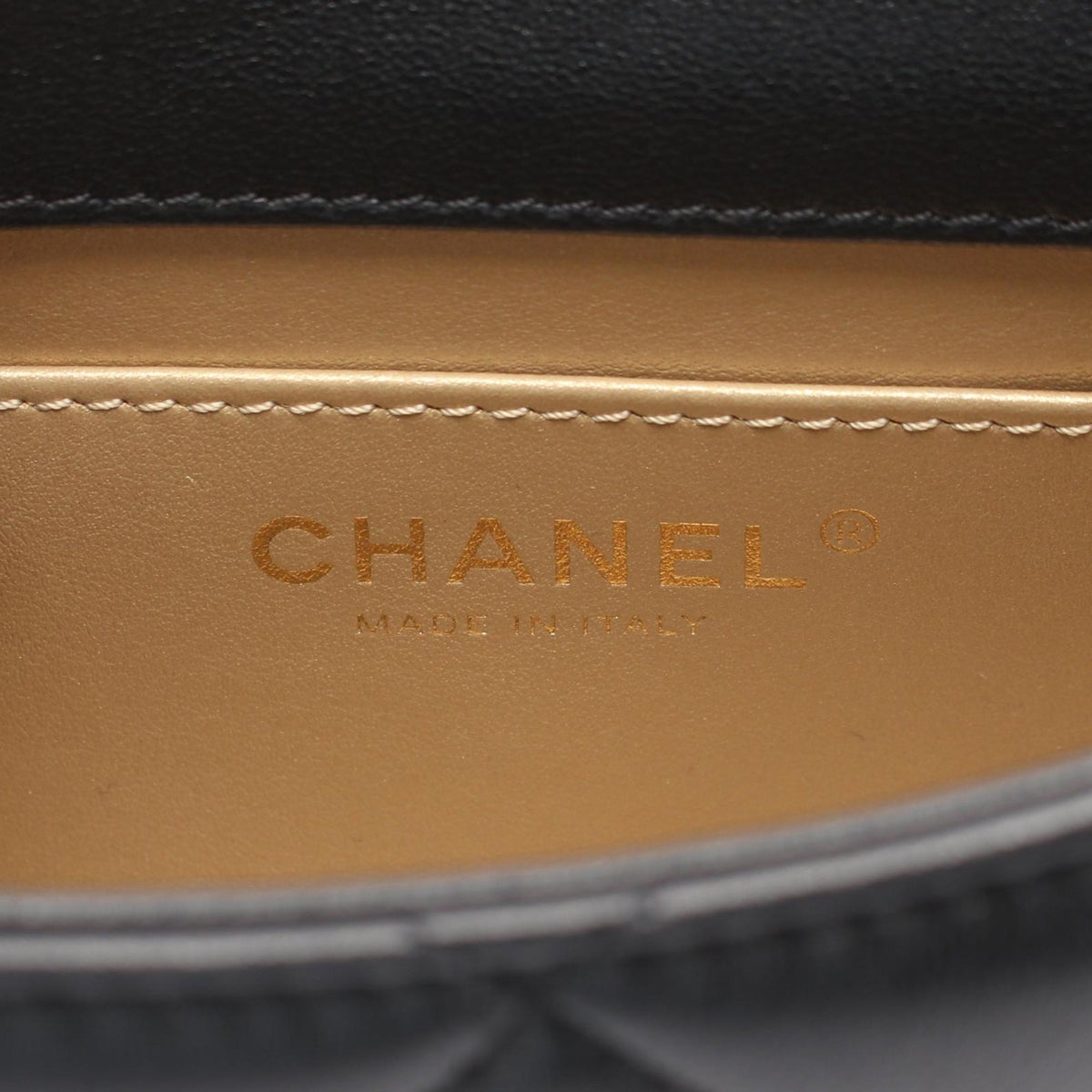 Chanel Mini Quilted Lambskin Pearl Strap Flap