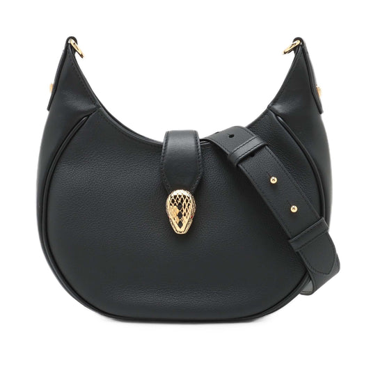 Bvlgari Medium Leather Serpenti Ellipse Satchel