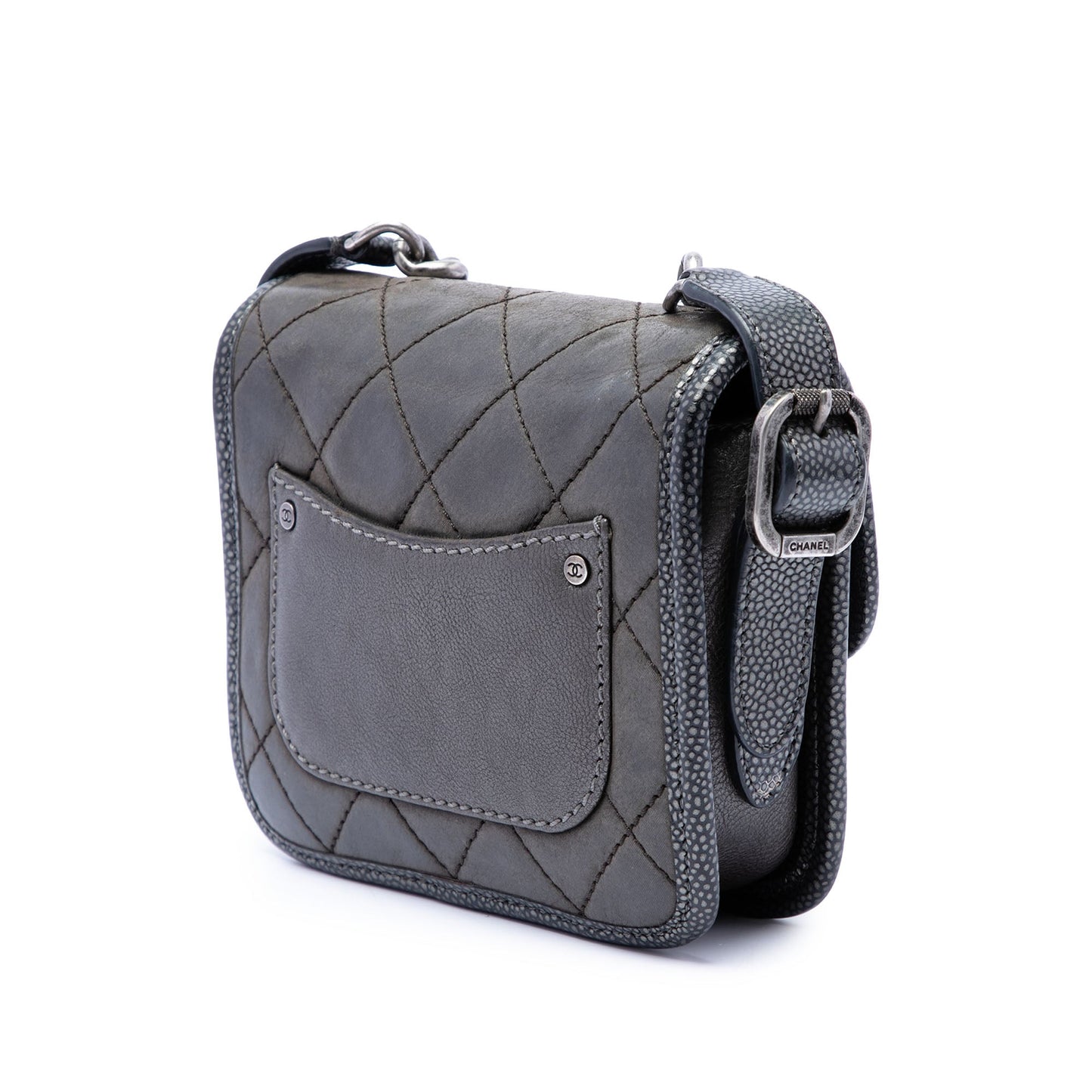 Chanel Paris Bombay Mini Quilted Iridescent Calfskin Back to School Single Flap