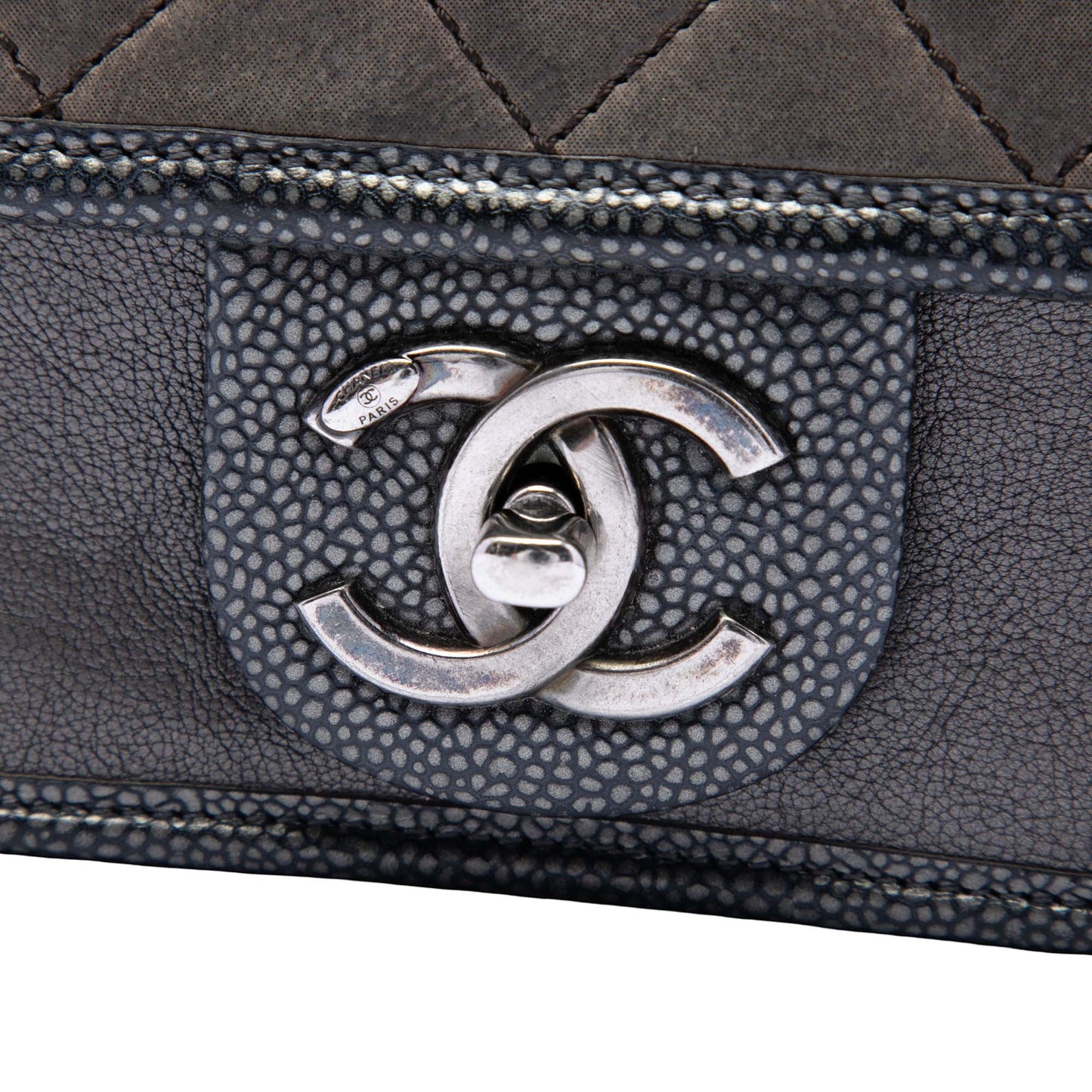 Chanel Paris Bombay Mini Quilted Iridescent Calfskin Back to School Single Flap