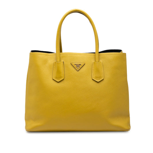 Prada Medium Saffiano Cuir Double Satchel