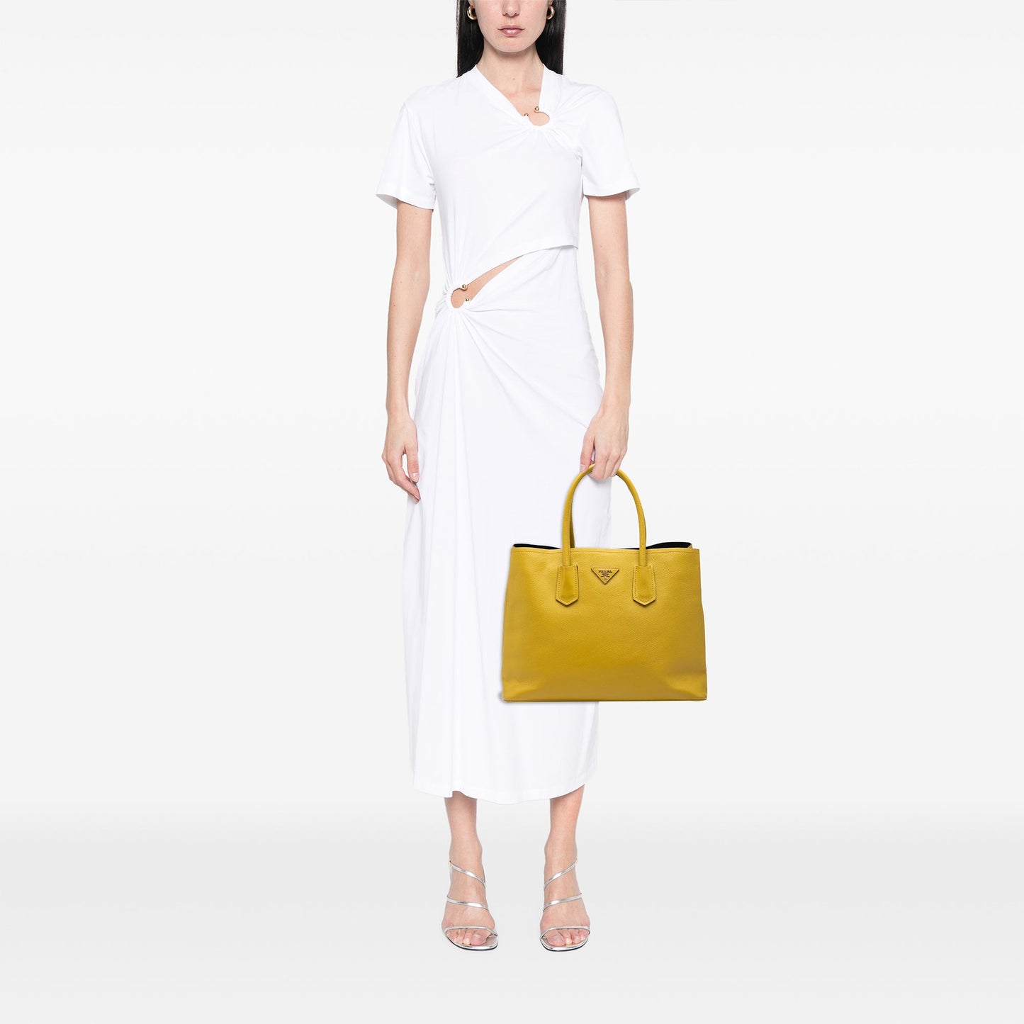 Prada Medium Saffiano Cuir Double Satchel