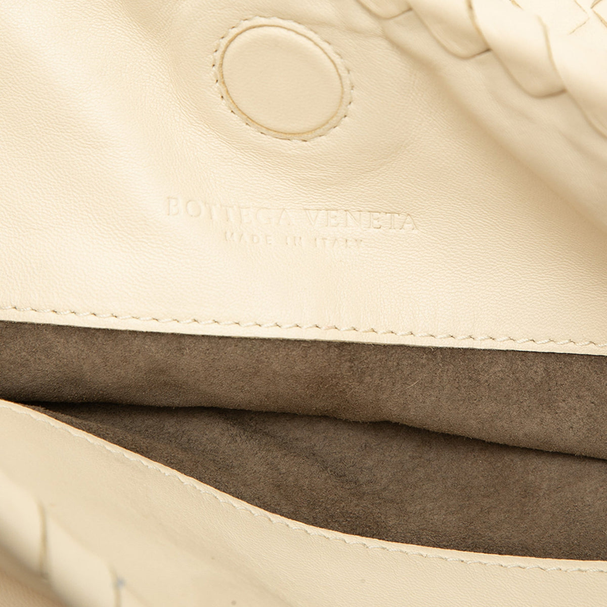 Bottega Veneta Nappa Intrecciato Duo Shoulder Bag — White