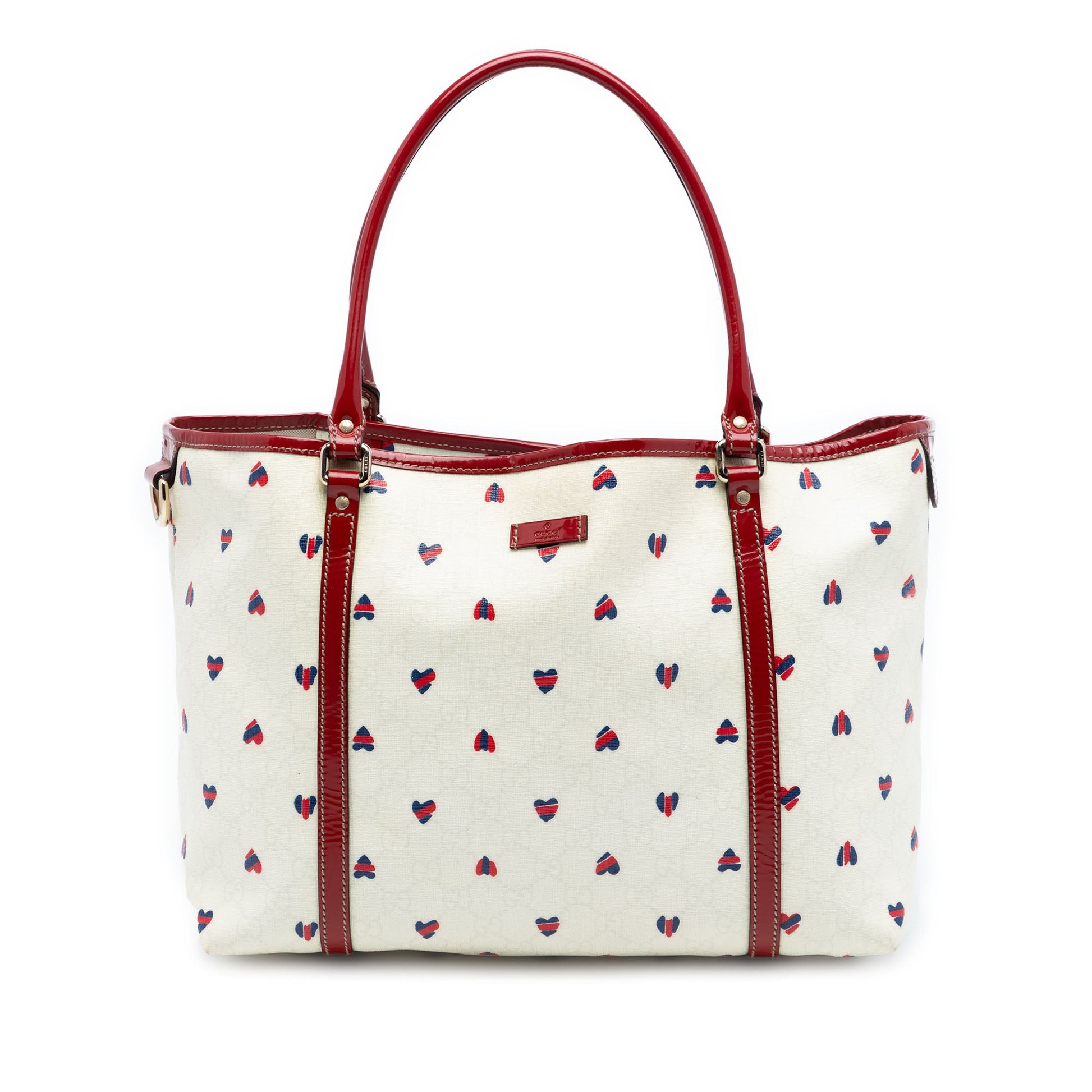 Gucci Medium GG Supreme Hearts Joy Tote
