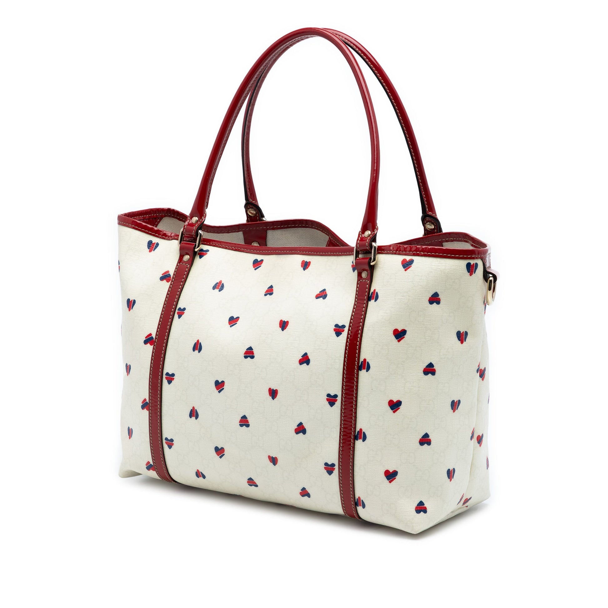Gucci Medium GG Supreme Hearts Joy Tote