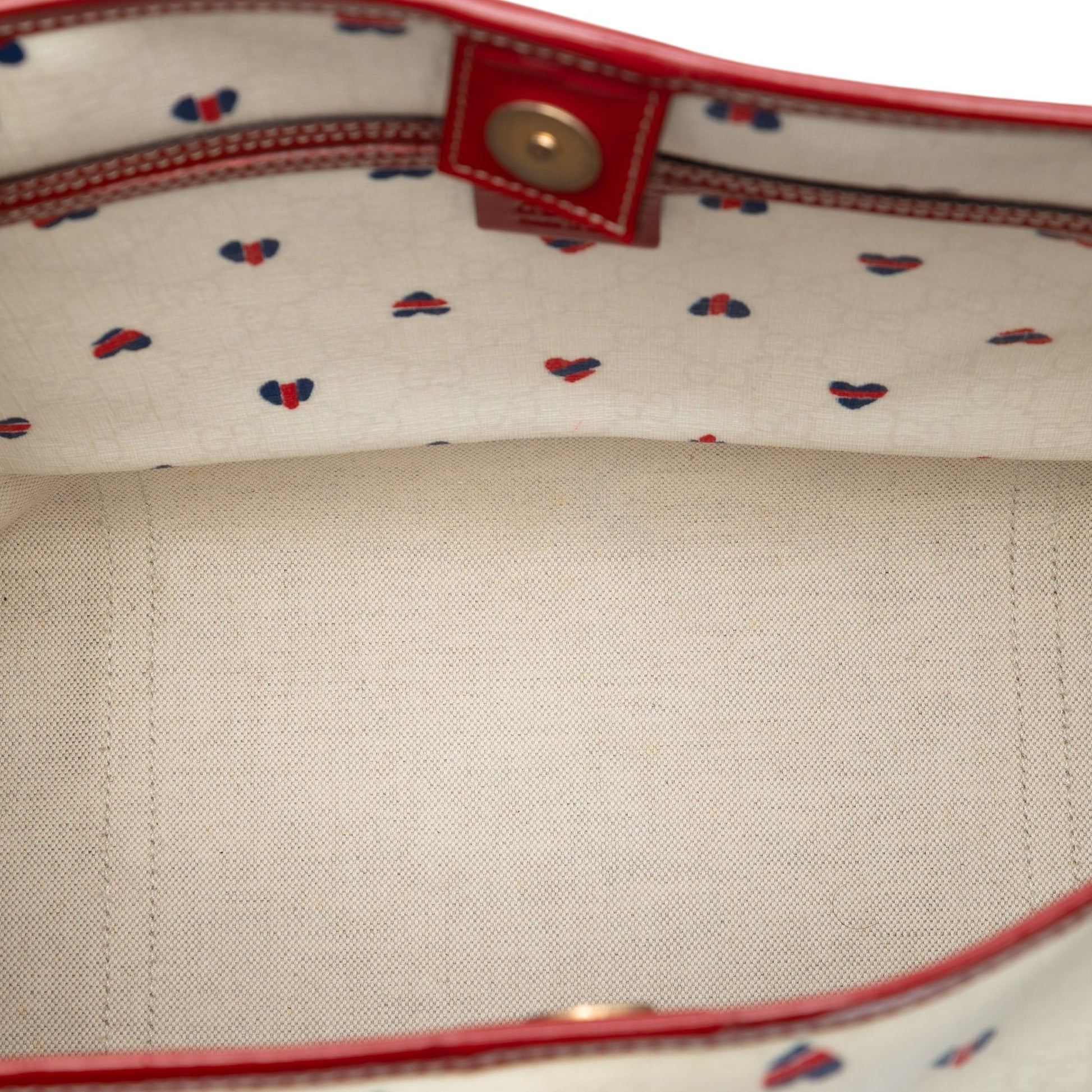 Gucci Medium GG Supreme Hearts Joy Tote
