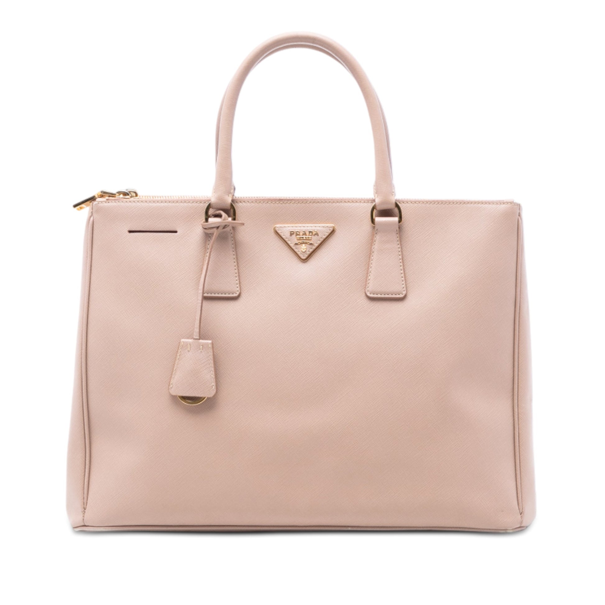 Prada Large Saffiano Lux Galleria Double Zip Tote