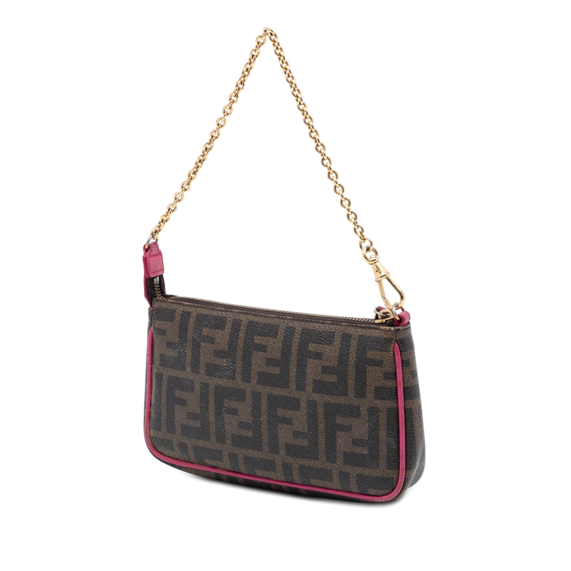 Fendi Zucca Spalmati Chain Pochette