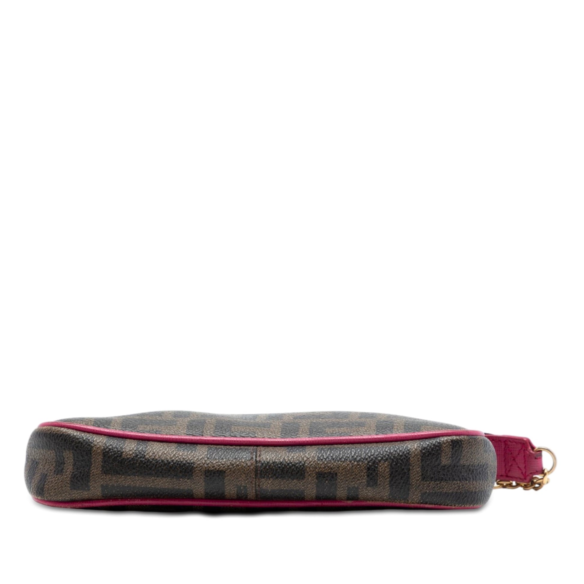Fendi Zucca Spalmati Chain Pochette