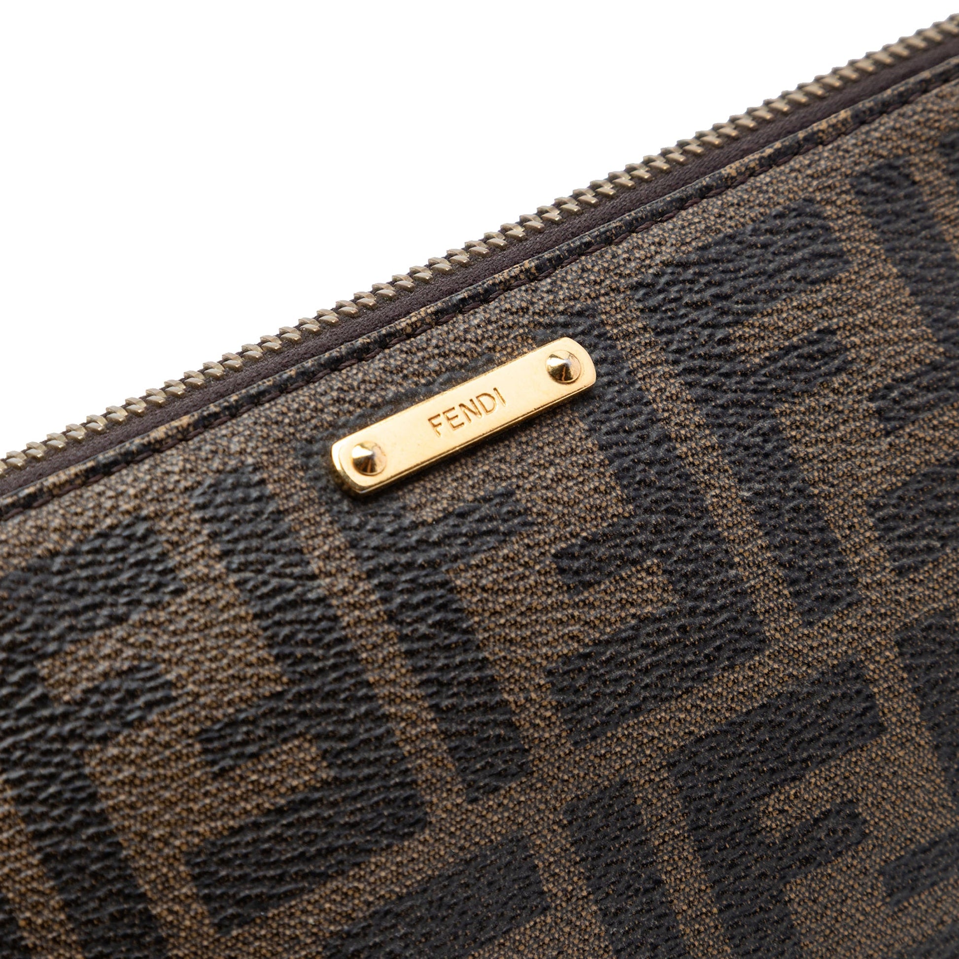 Fendi Zucca Spalmati Chain Pochette