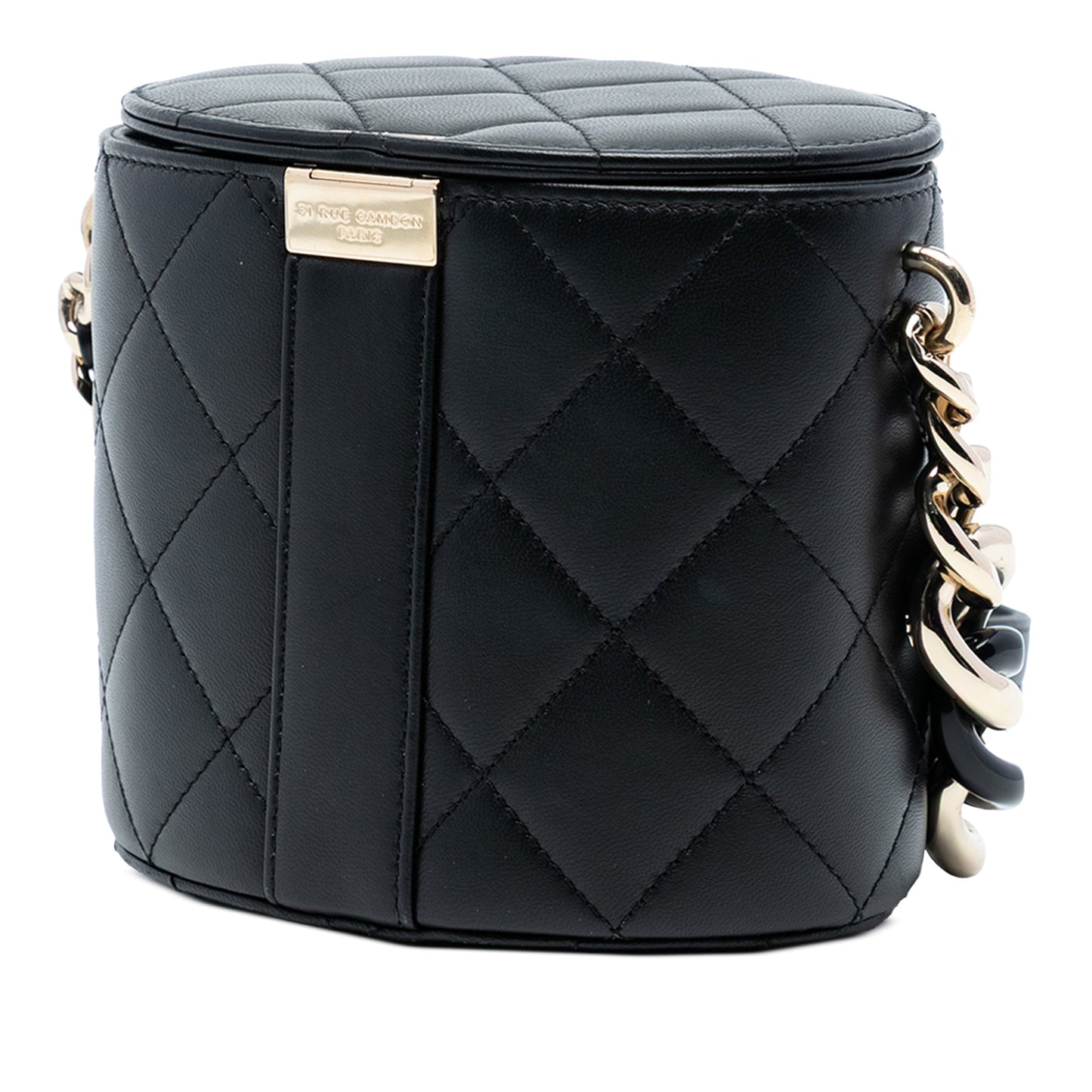 Chanel Mini Quilted Lambskin Elegant Chain Vanity Case