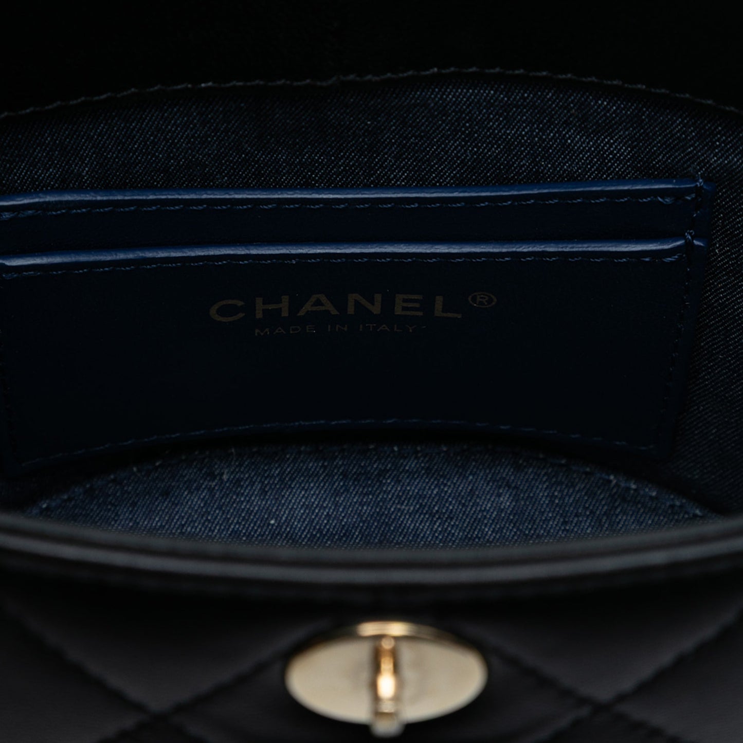 Chanel Mini Quilted Lambskin Elegant Chain Vanity Case