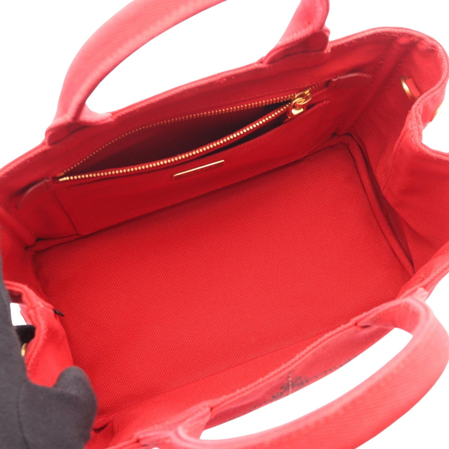 Prada Small Canvas Canapa Logo Tote