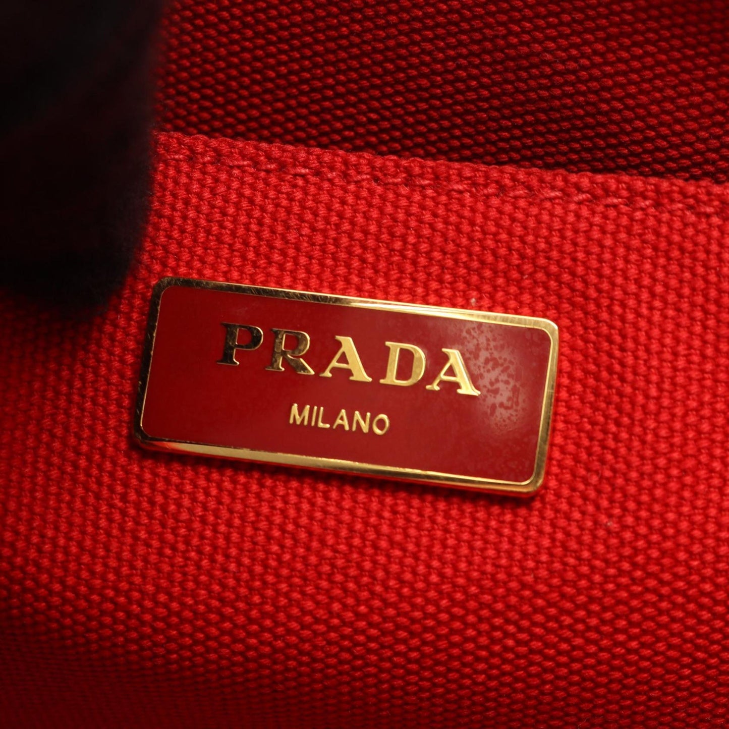 Prada Small Canvas Canapa Logo Tote