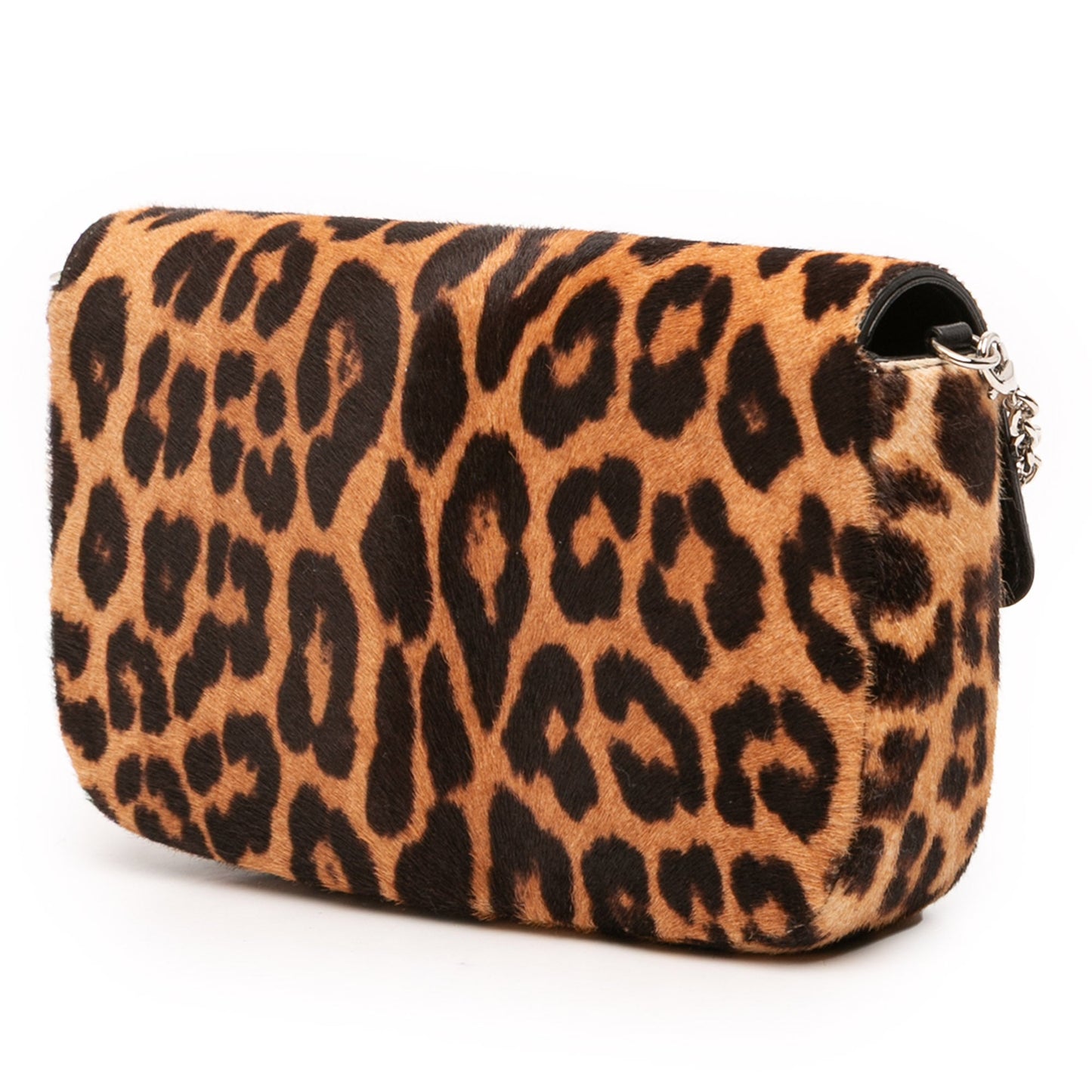 Dior Leopard Print Pony Hair Miss Dior Chain Flap