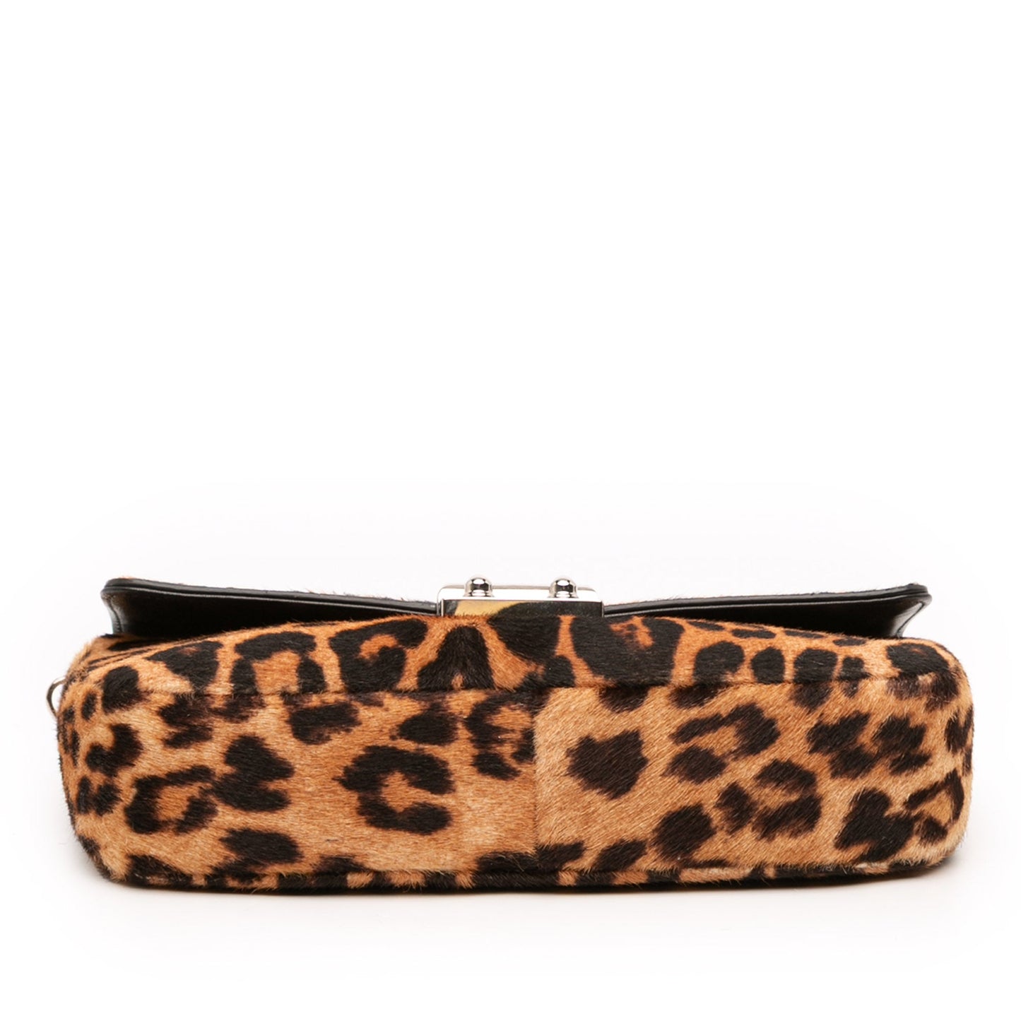 Dior Leopard Print Pony Hair Miss Dior Chain Flap