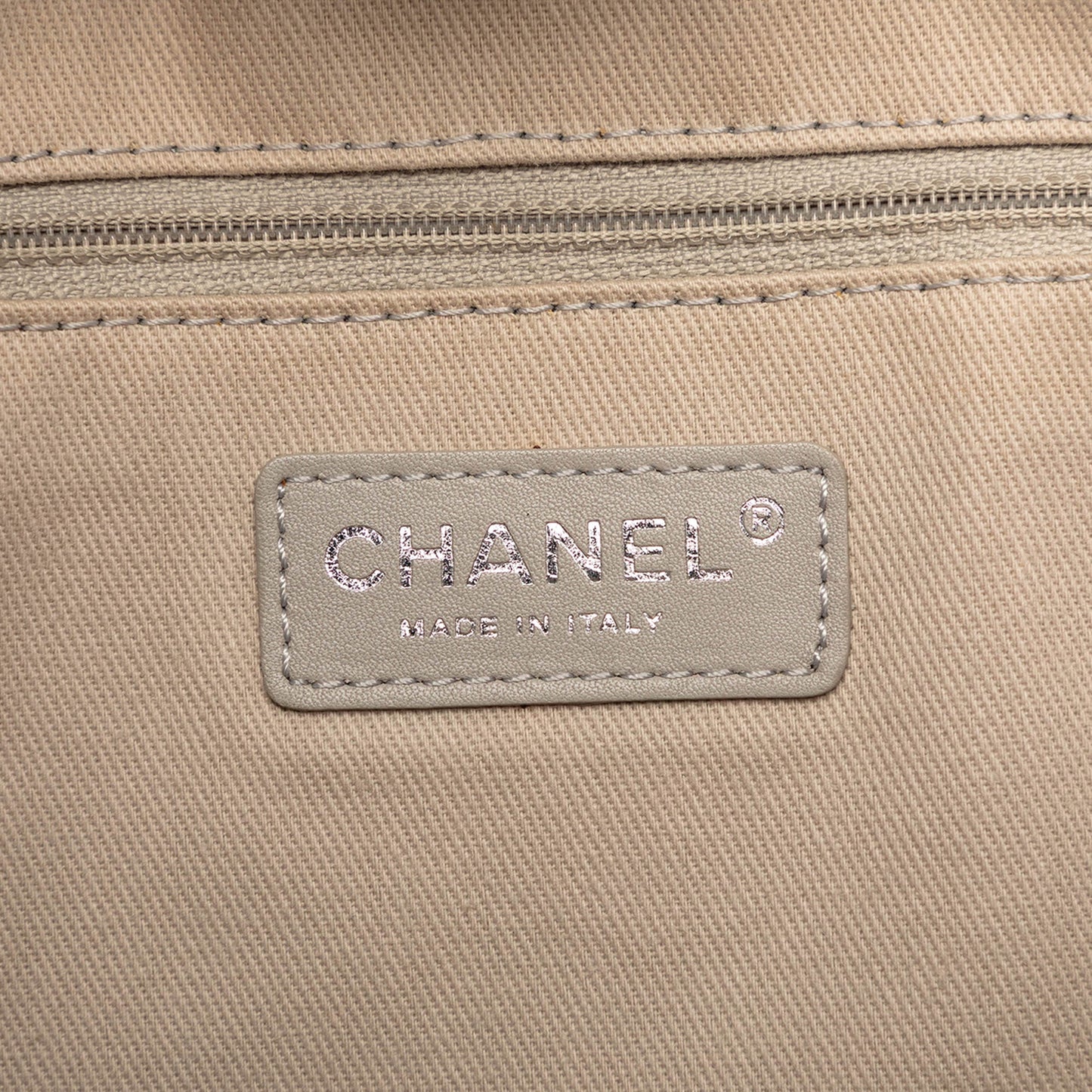 Small Glazed Calfskin Deauville Tote