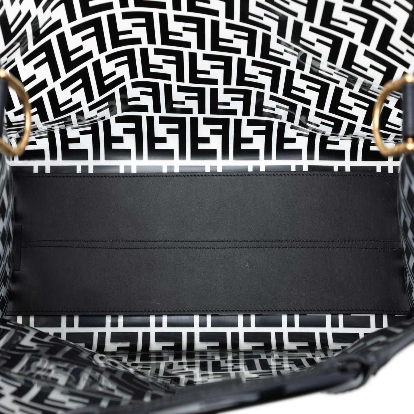 Fendi Medium FF PVC and Vitello Century Runaway Shopper Tote