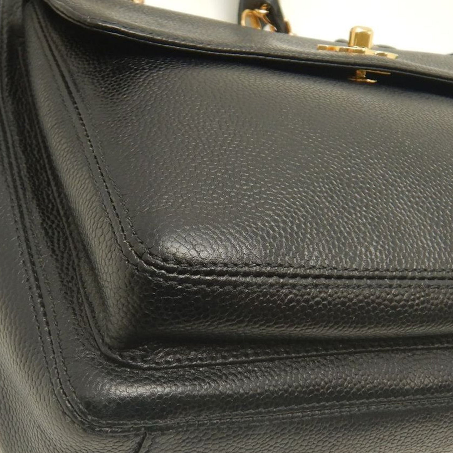 Chanel CC Caviar Front Pocket Chain Tote