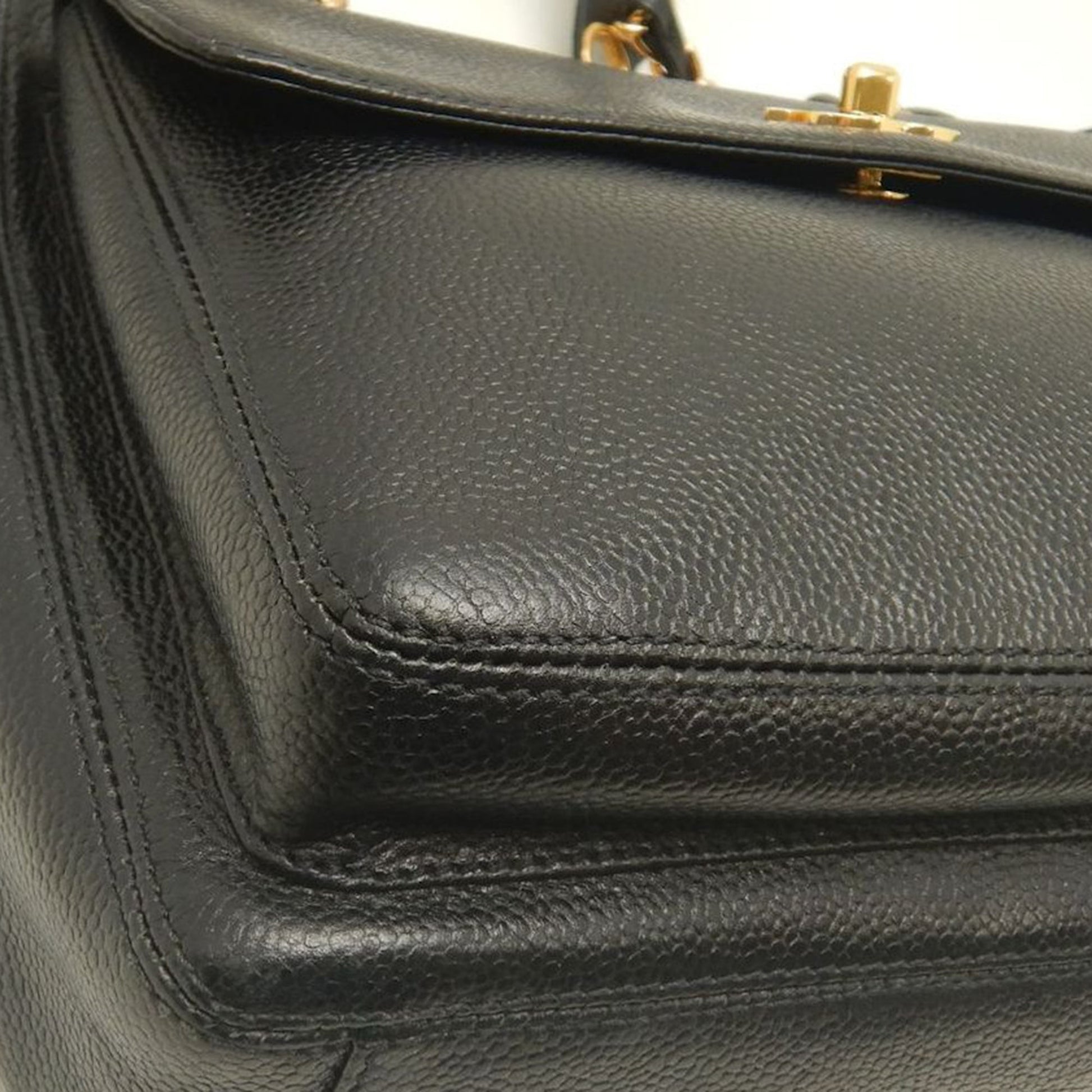 Chanel CC Caviar Front Pocket Chain Tote