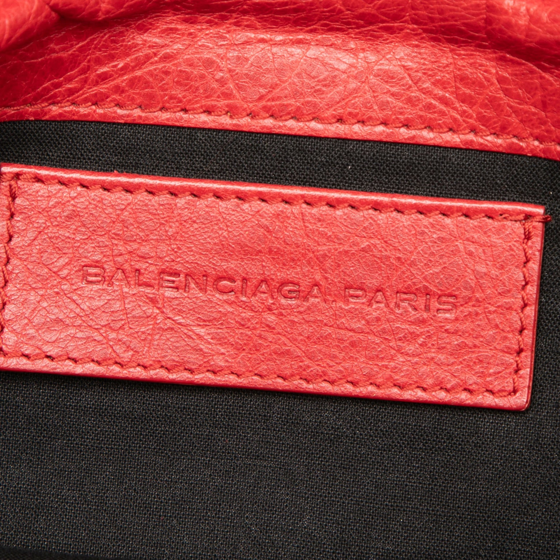 Balenciaga Lambskin Motocross Classic City Clutch