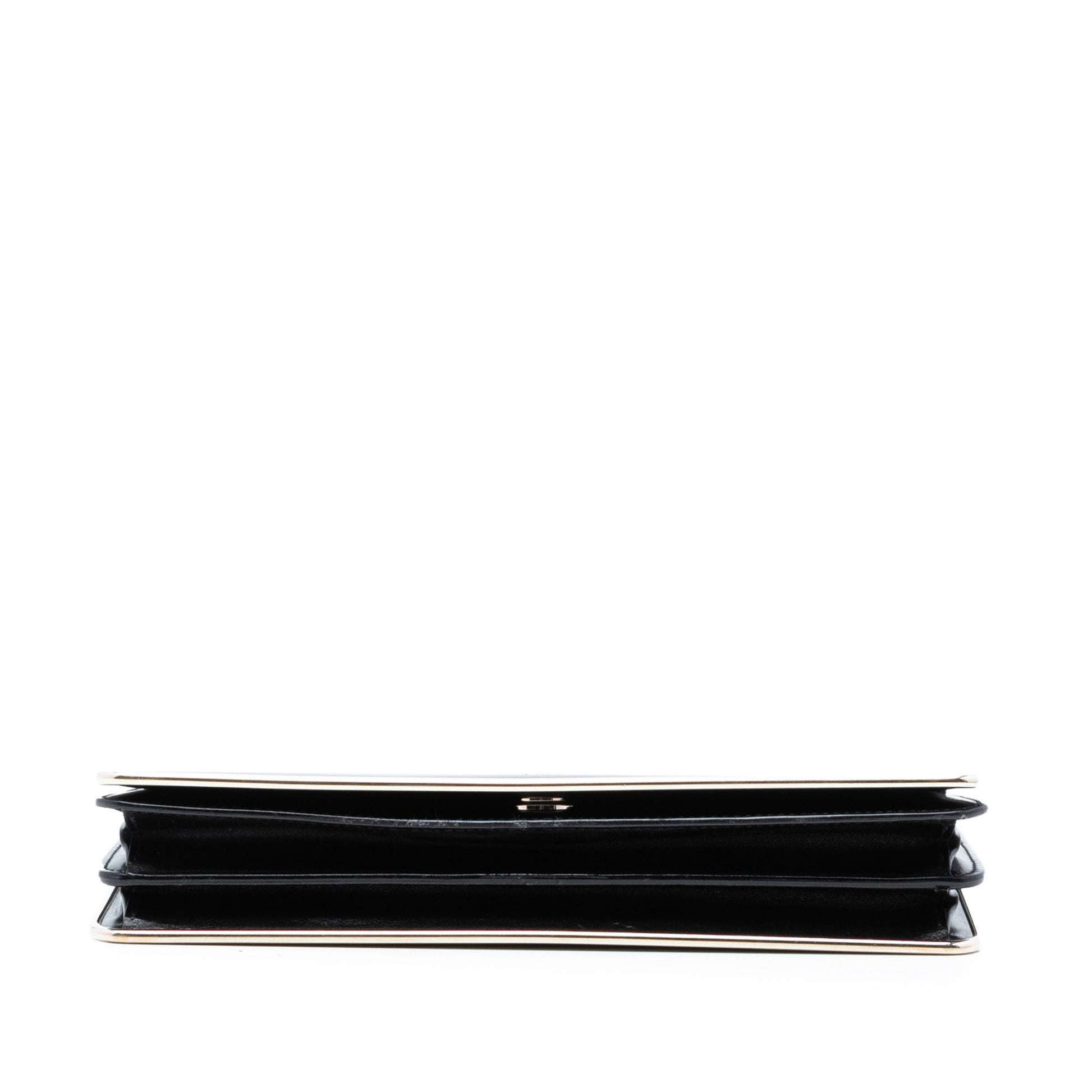 Dior Metal Trimmed Smooth Calfskin Clutch