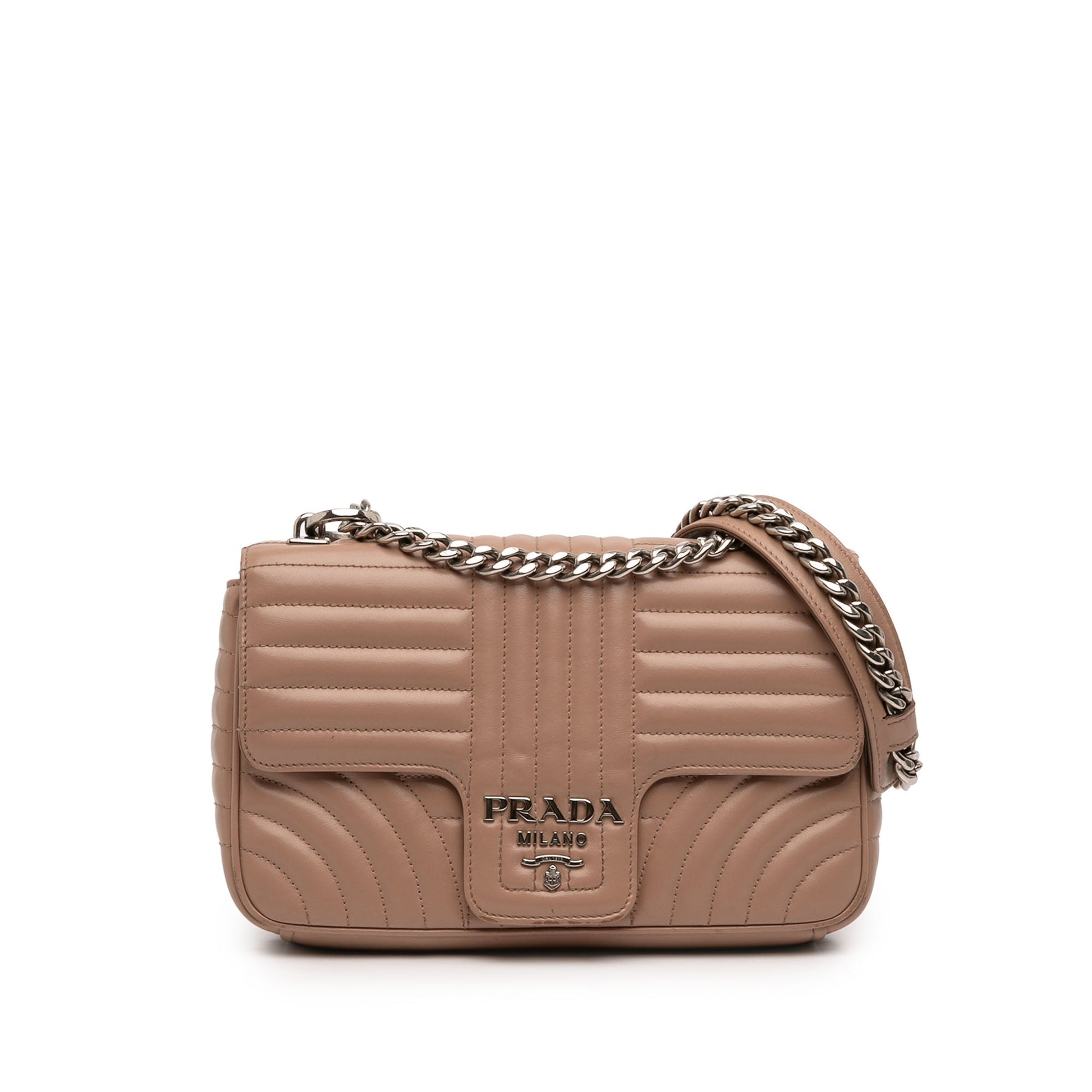 Prada Medium Soft Calf Impunture Diagramme Bag