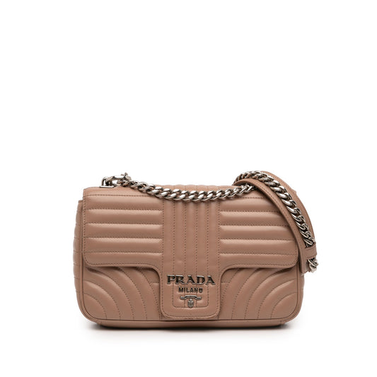 Prada Medium Soft Calf Impunture Diagramme Bag