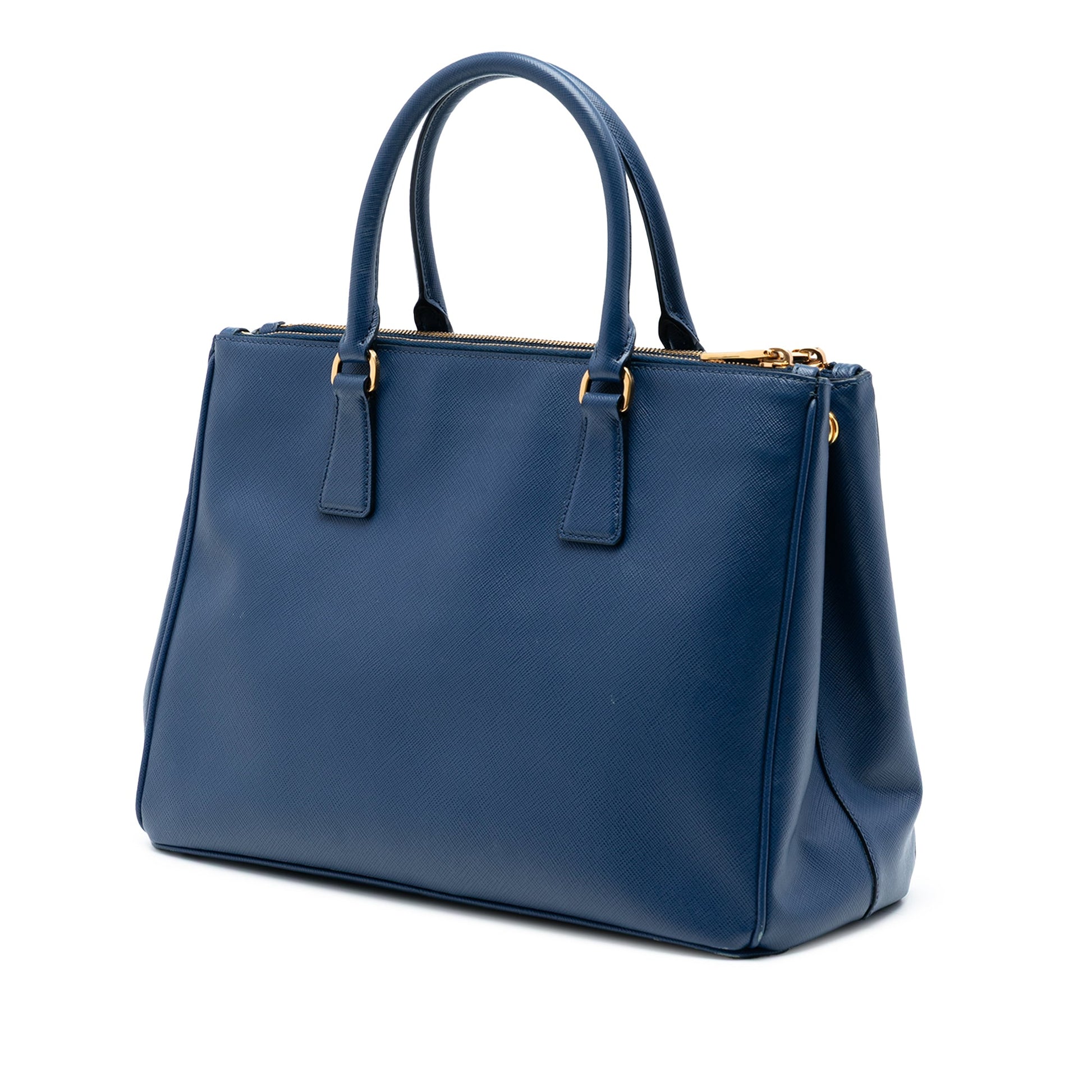 Prada Medium Saffiano Lux Galleria Double Zip Satchel