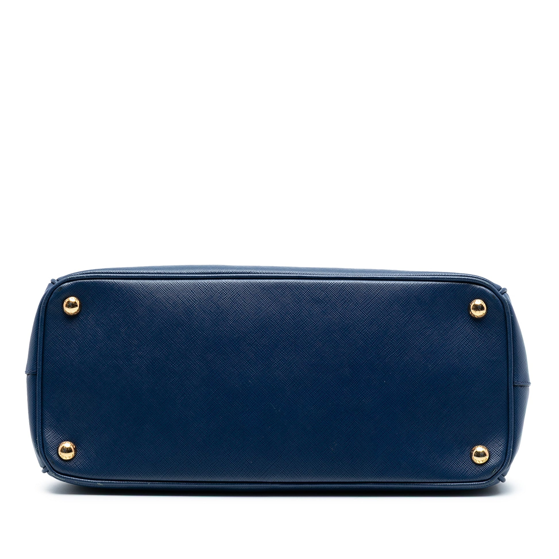 Prada Medium Saffiano Lux Galleria Double Zip Satchel