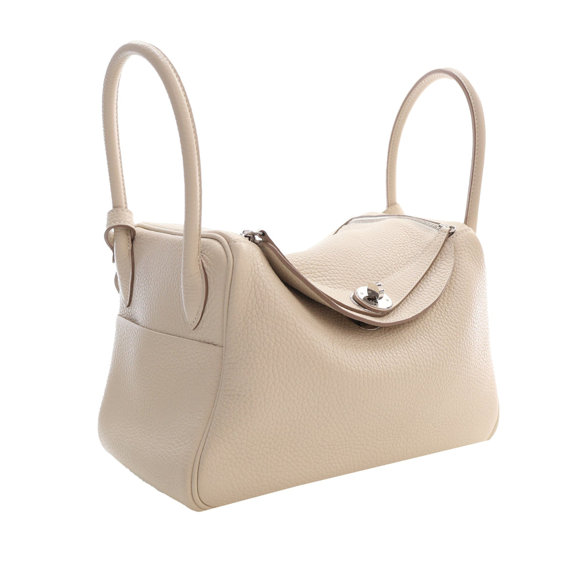 Hermès Clemence Lindy 26 — Beige