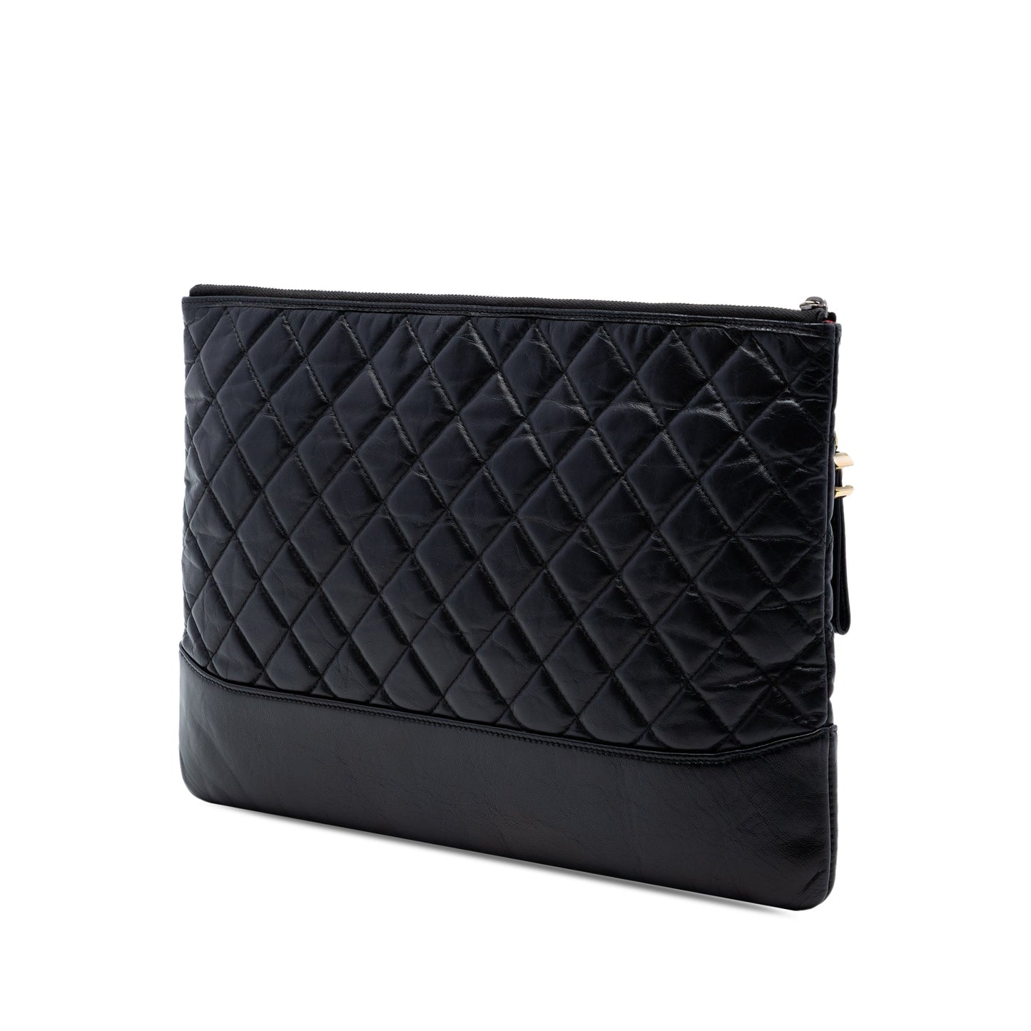 Chanel Large Aged Calfskin Gabrielle O Case Clutch