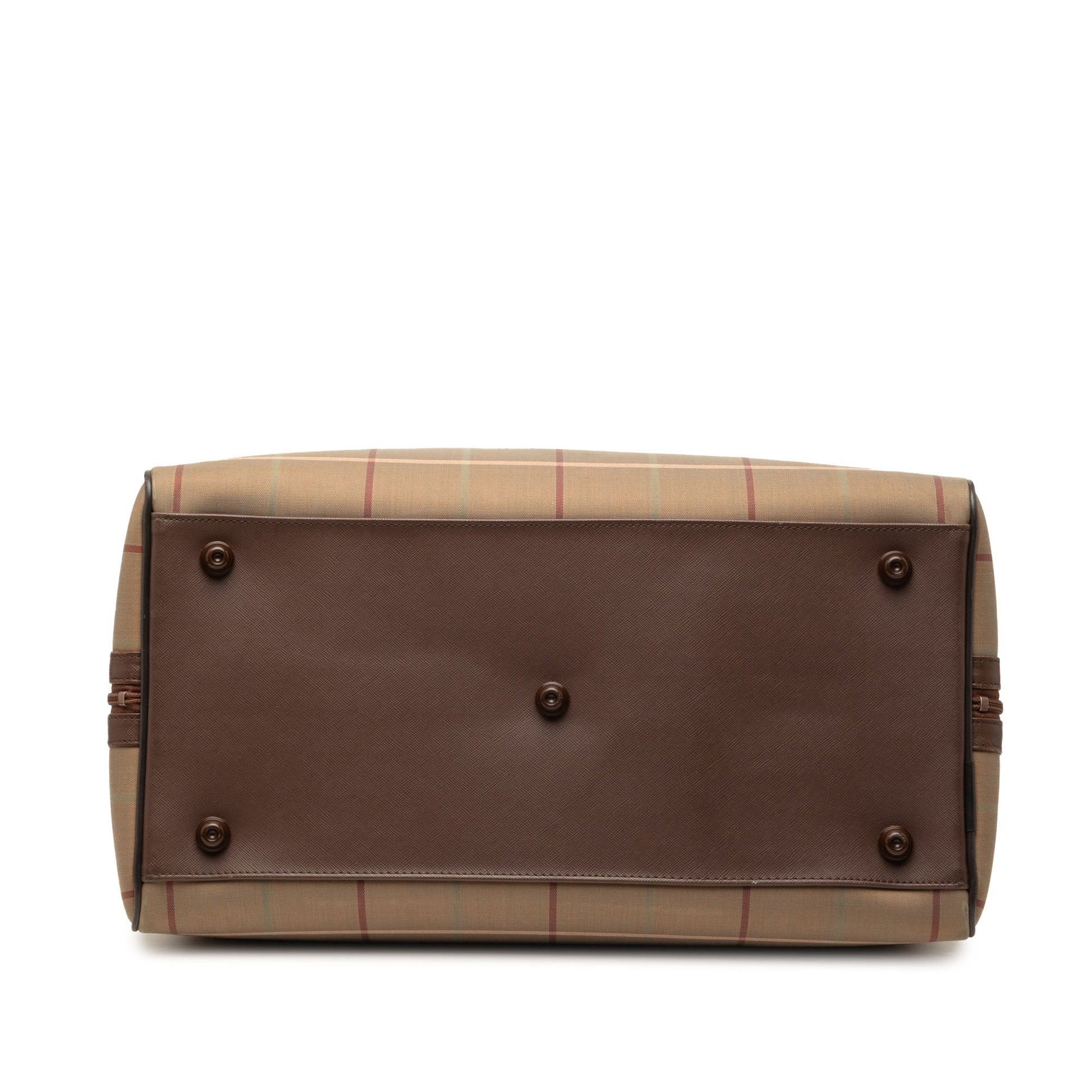 Burberry Vintage Check Canvas Boston Bag